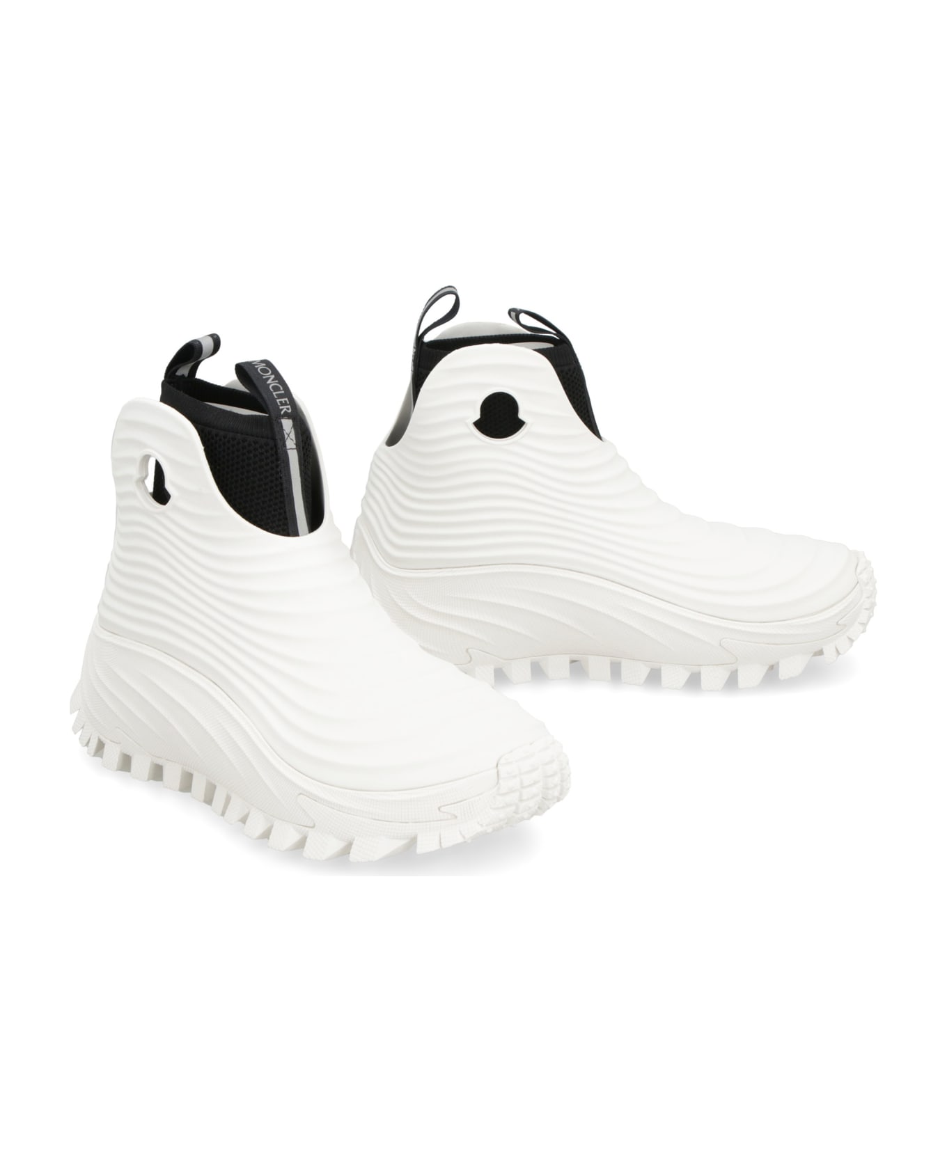 Moncler Genius Moncler X Alicia Keys - Acqua High Rubber Rain Boots - White ブーツ