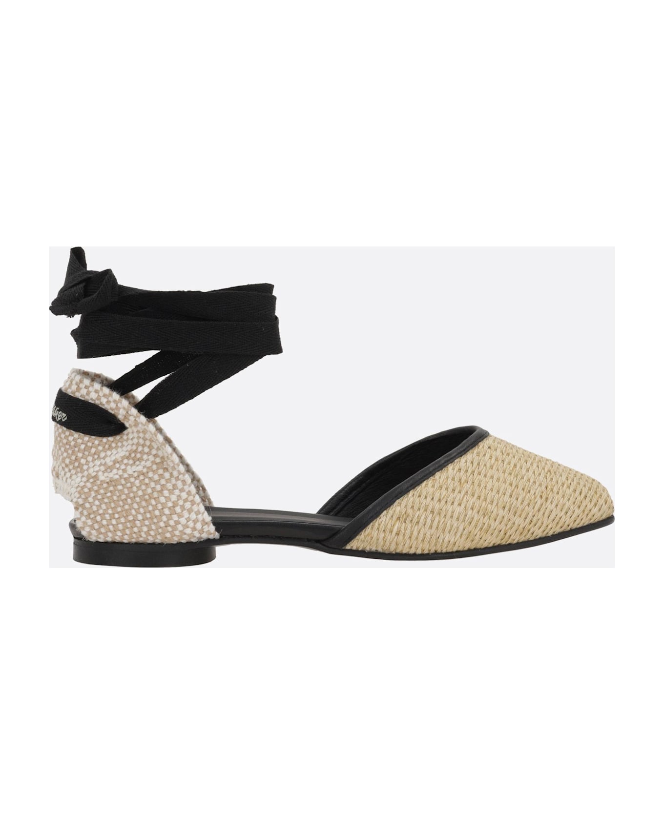 Castañer Gasby/104 Ballerinas In Raffia And Juta - NEUTRALS