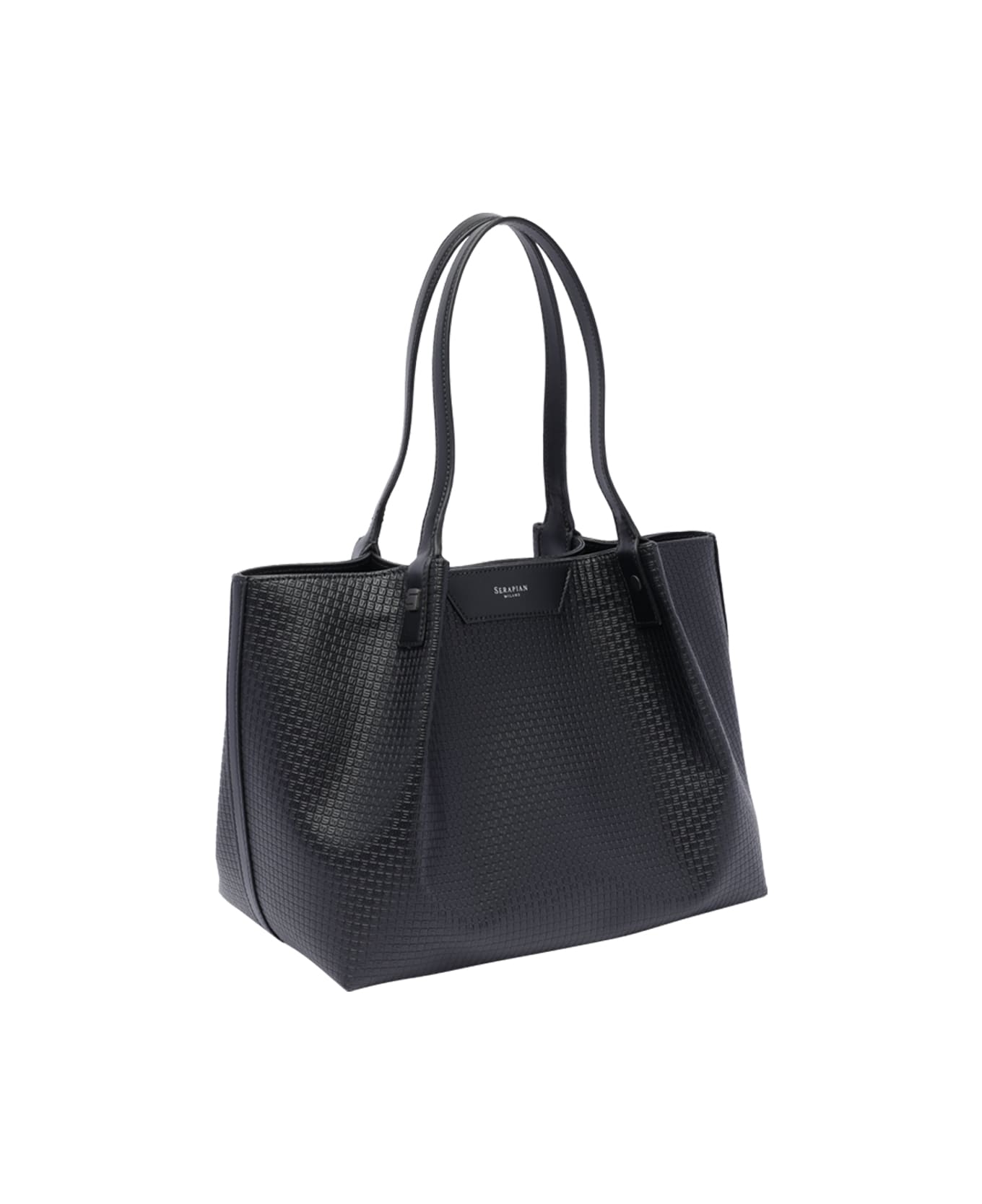 Serapian Small Secret Shoulder Bag - Black