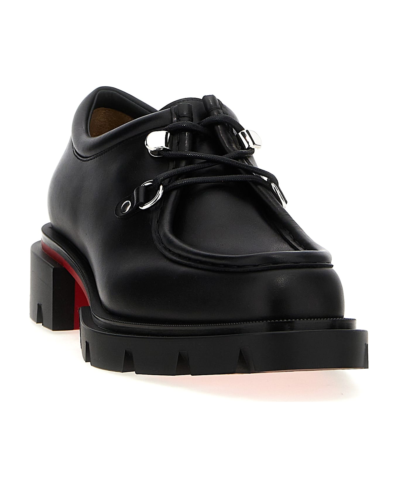 Christian Louboutin 'our Pabelito' Lace Up Shoes - Black