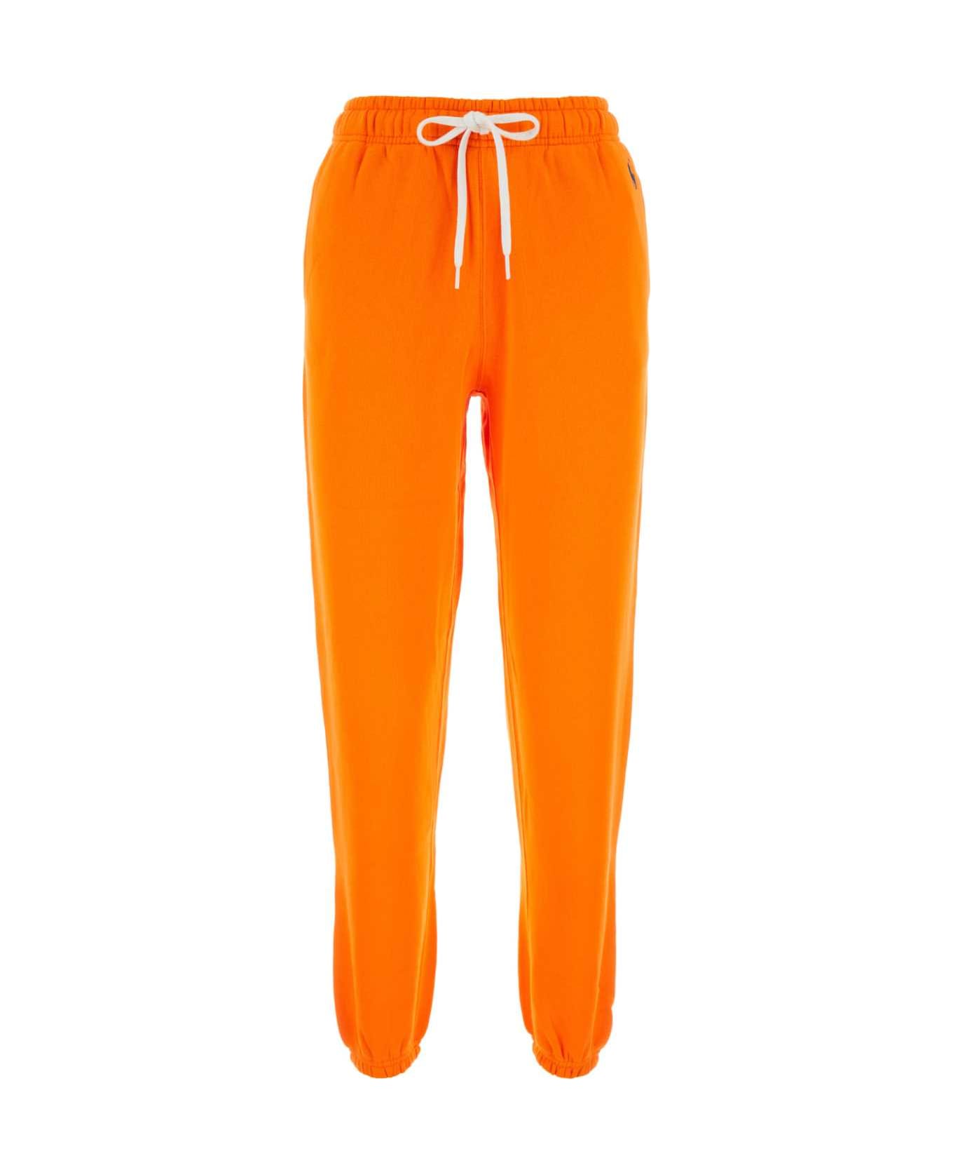 Polo Ralph Lauren Orange Cotton Blend Joggers - SOLARORANGE