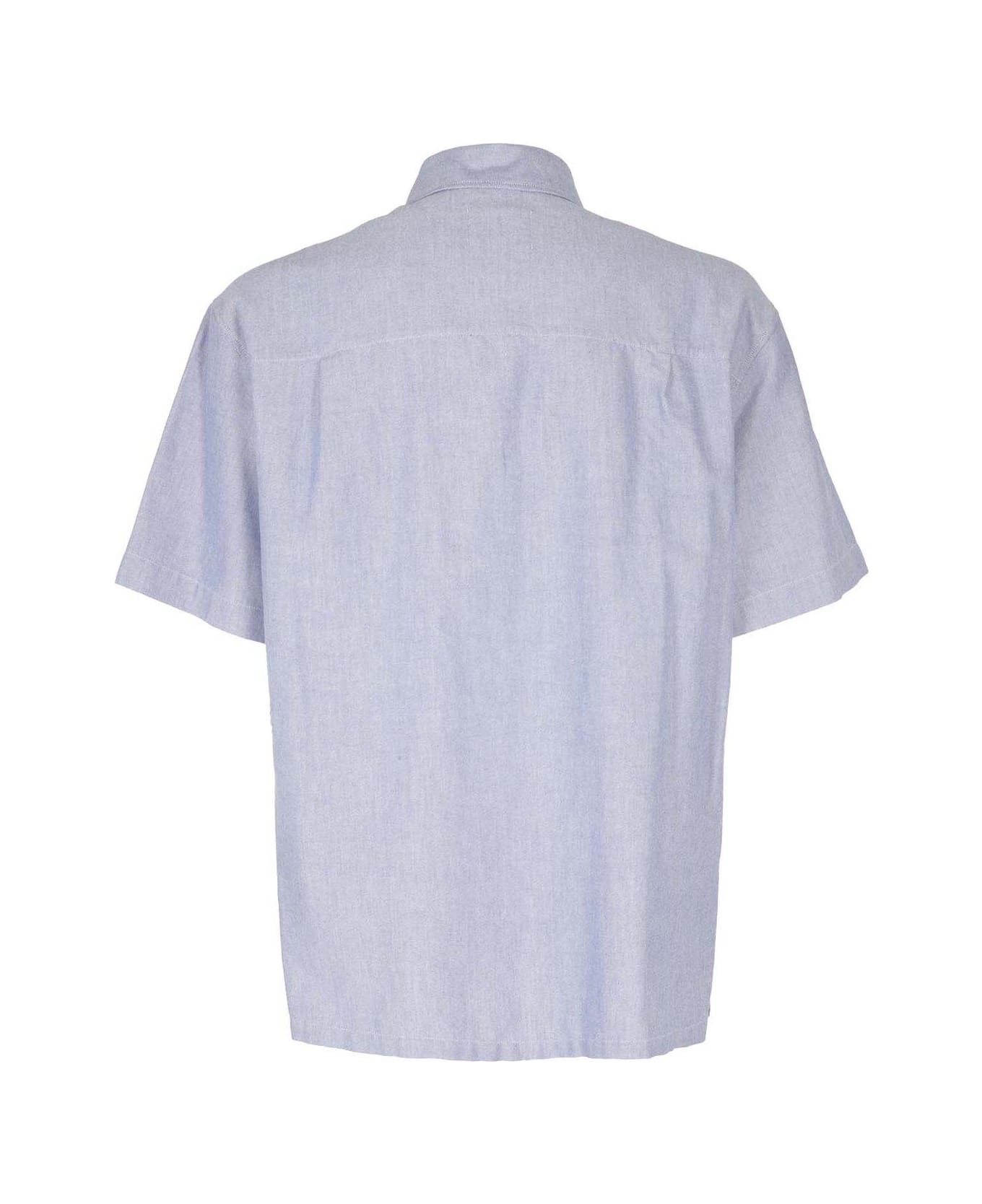 Isabel Marant Logo Embroidered Short-sleeved Shirt - Blue