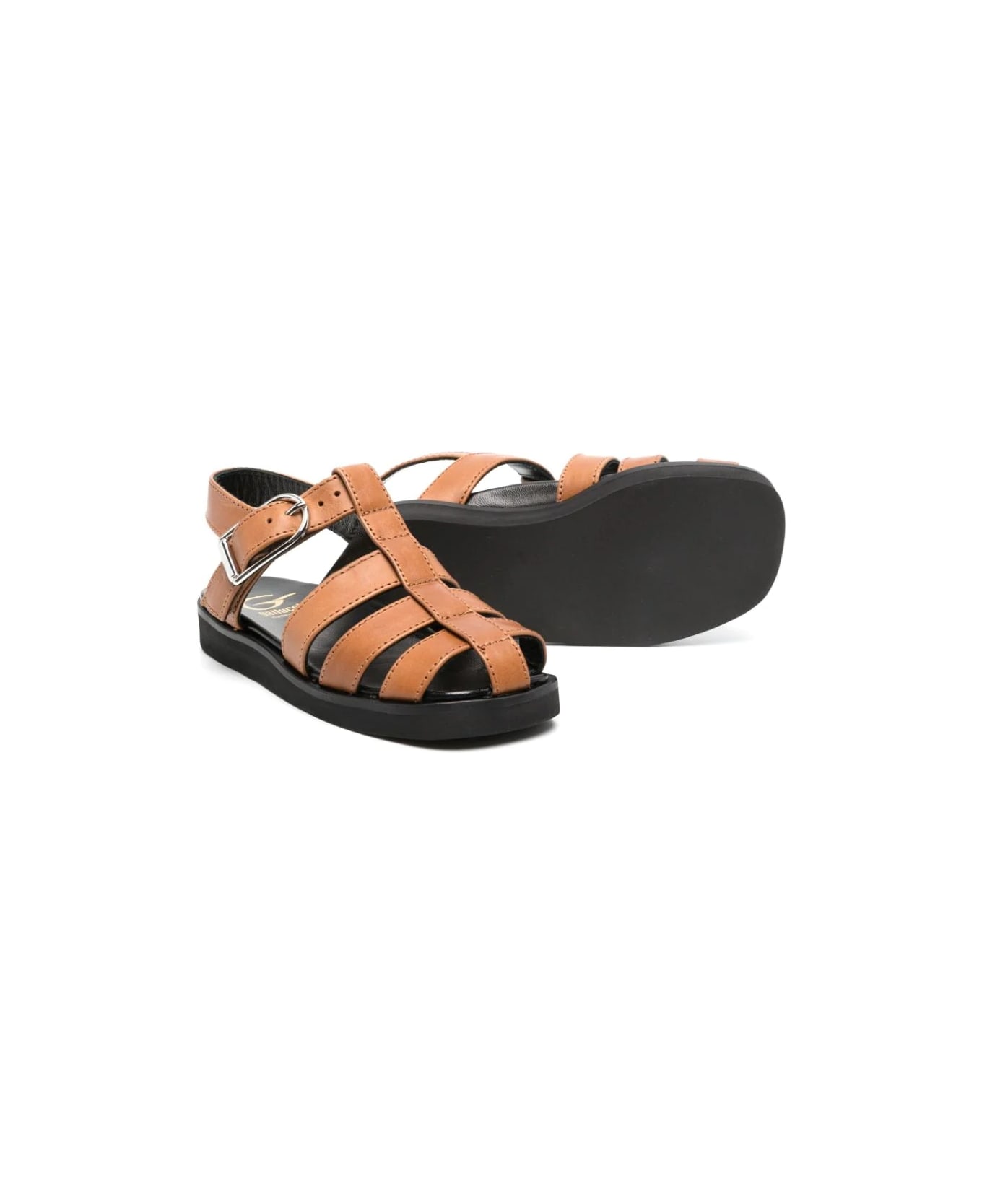Gallucci Sandals With Buckle - Brown