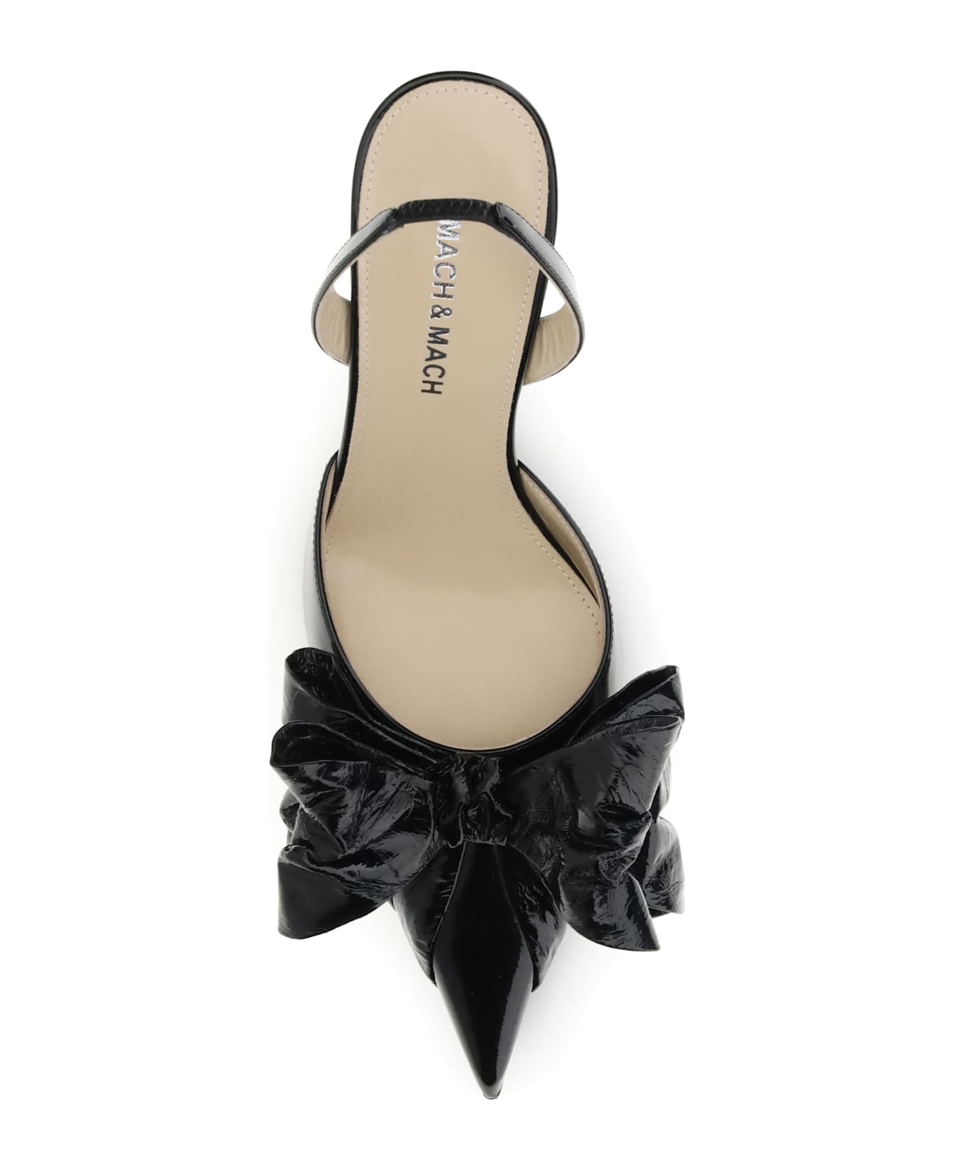 Mach 
Mach Cadeau Wrapped Leather Pumps
