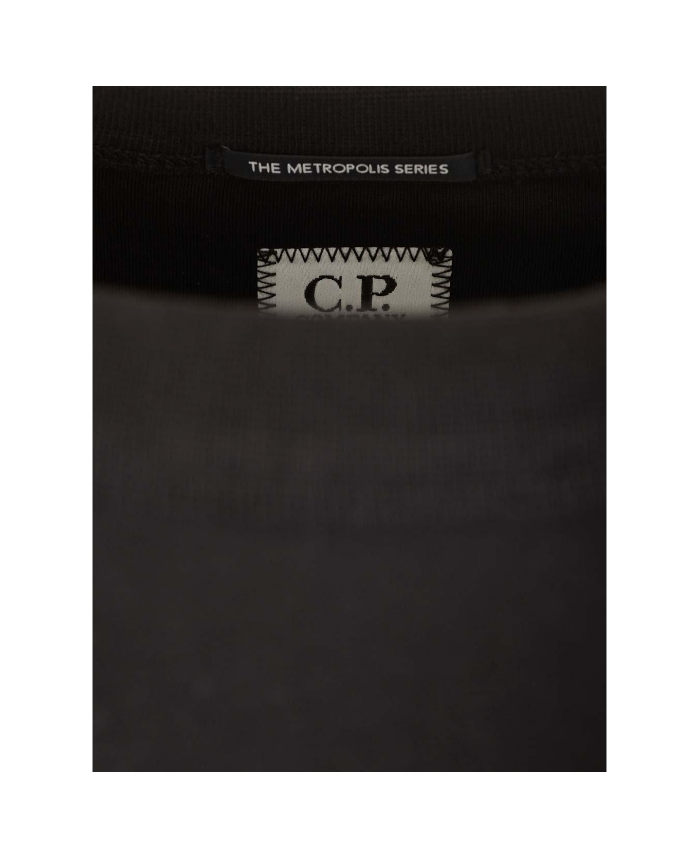 C.P. Company Stretch Fleece Long-sleeved Sweatshirt - Black