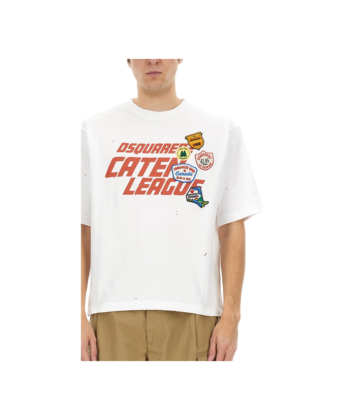 Dsquared2 T-shirt With Print - WHITE