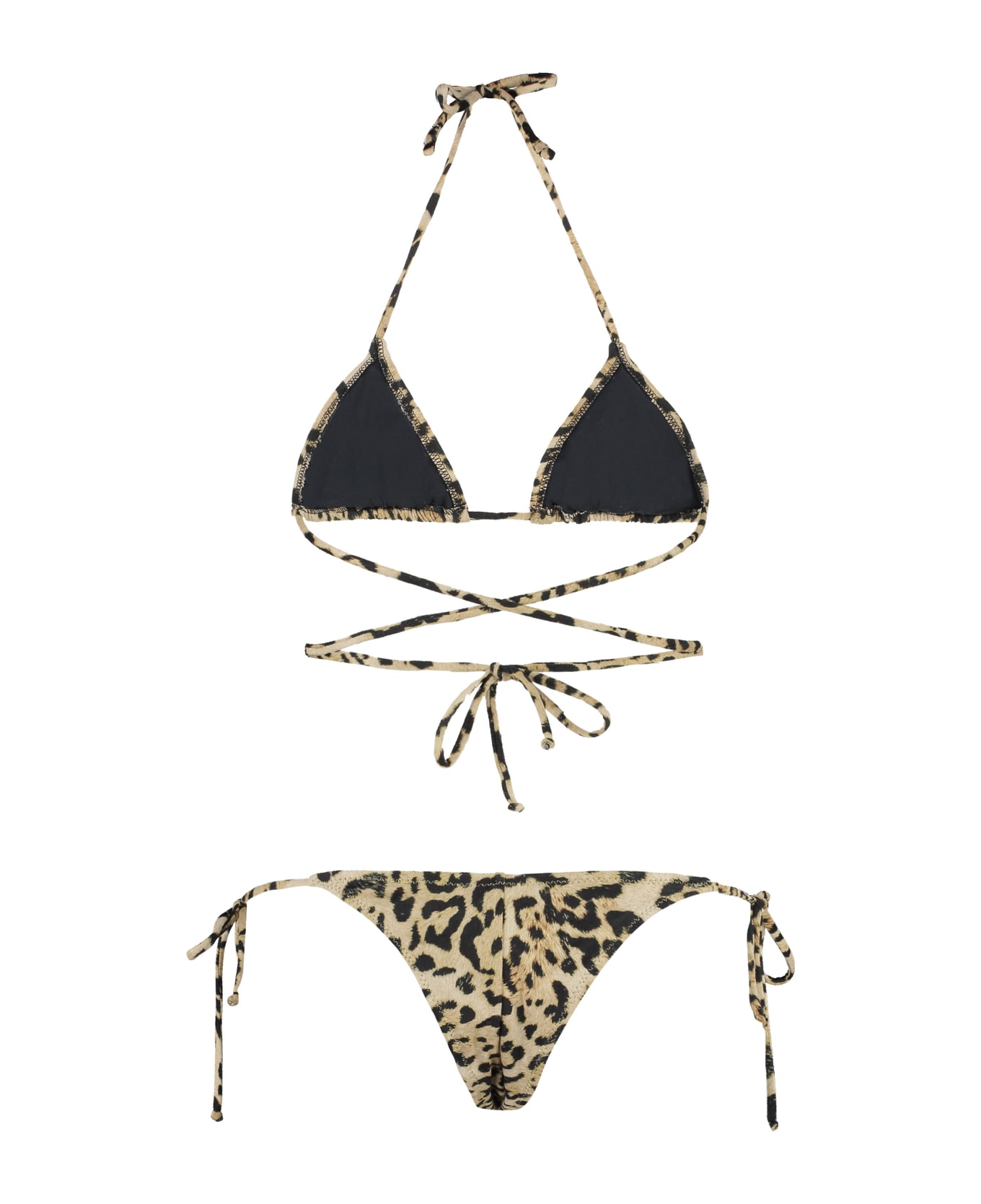 Reina Olga Miami Set Triangle Bra Bikini - Animalier