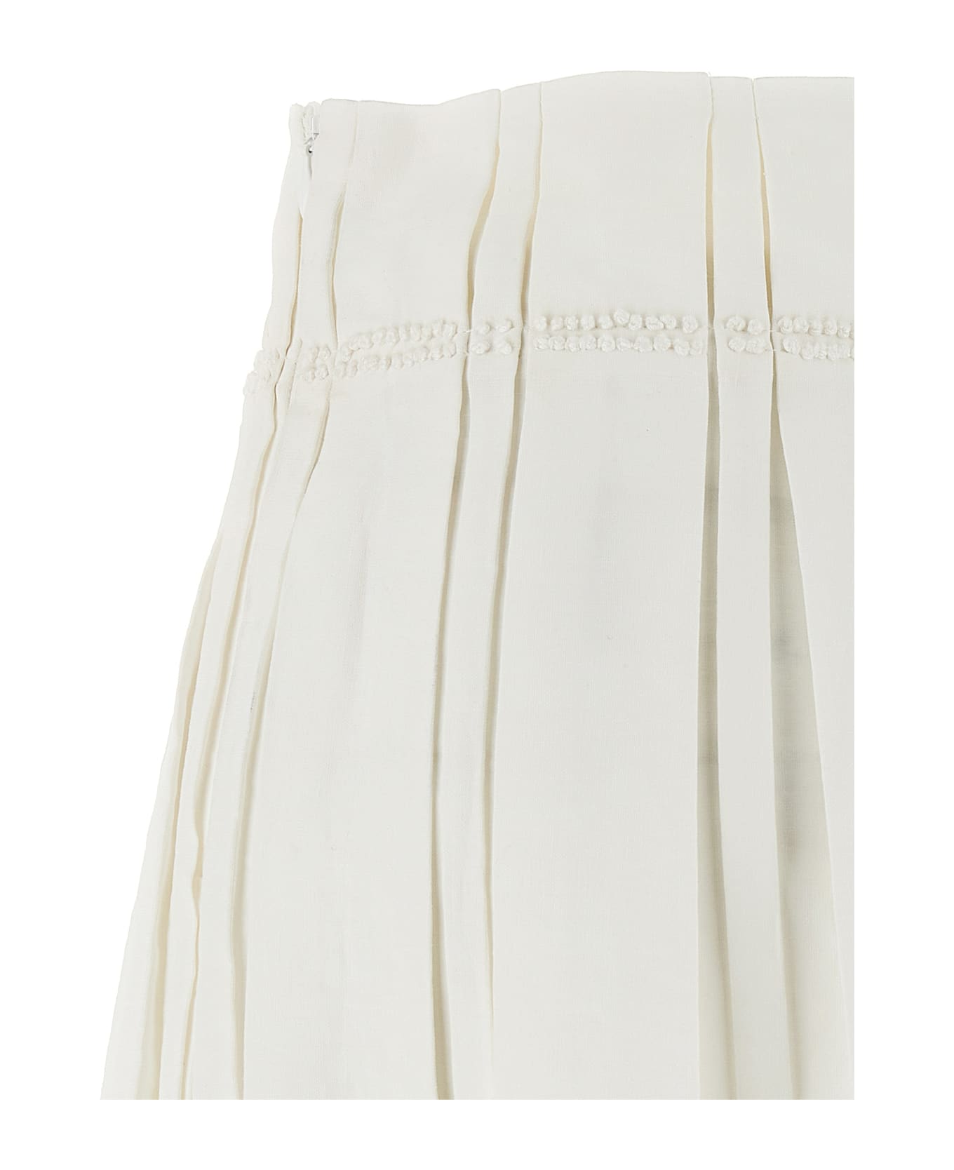 Jil Sander Midi Skirt - White