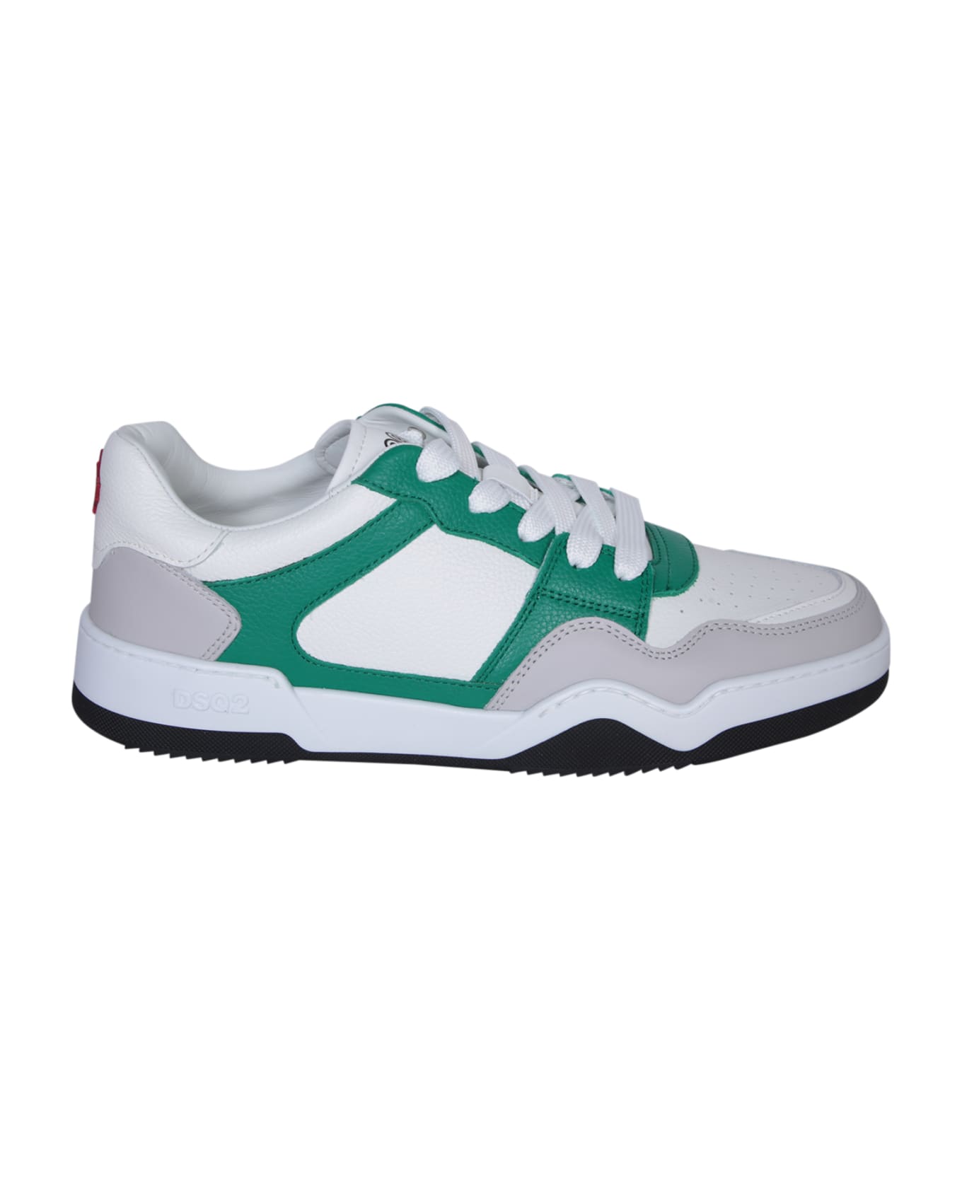 Dsquared2 Spiker White/grey/green Sneakers - White