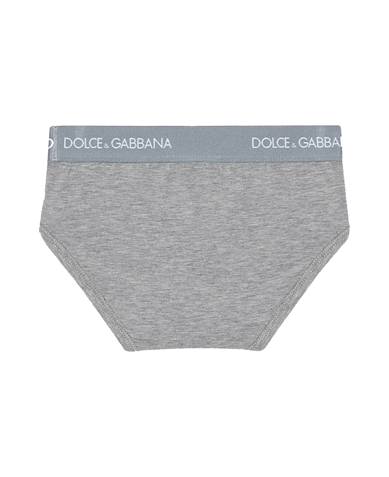 Dolce & Gabbana Pack Of 2 Stretch Jersey Slip - Grey