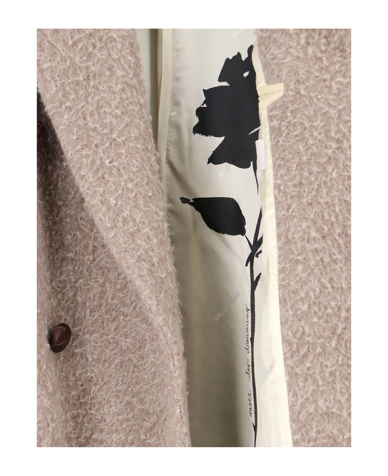 Golden Goose Double-breasted Coat - Marrone