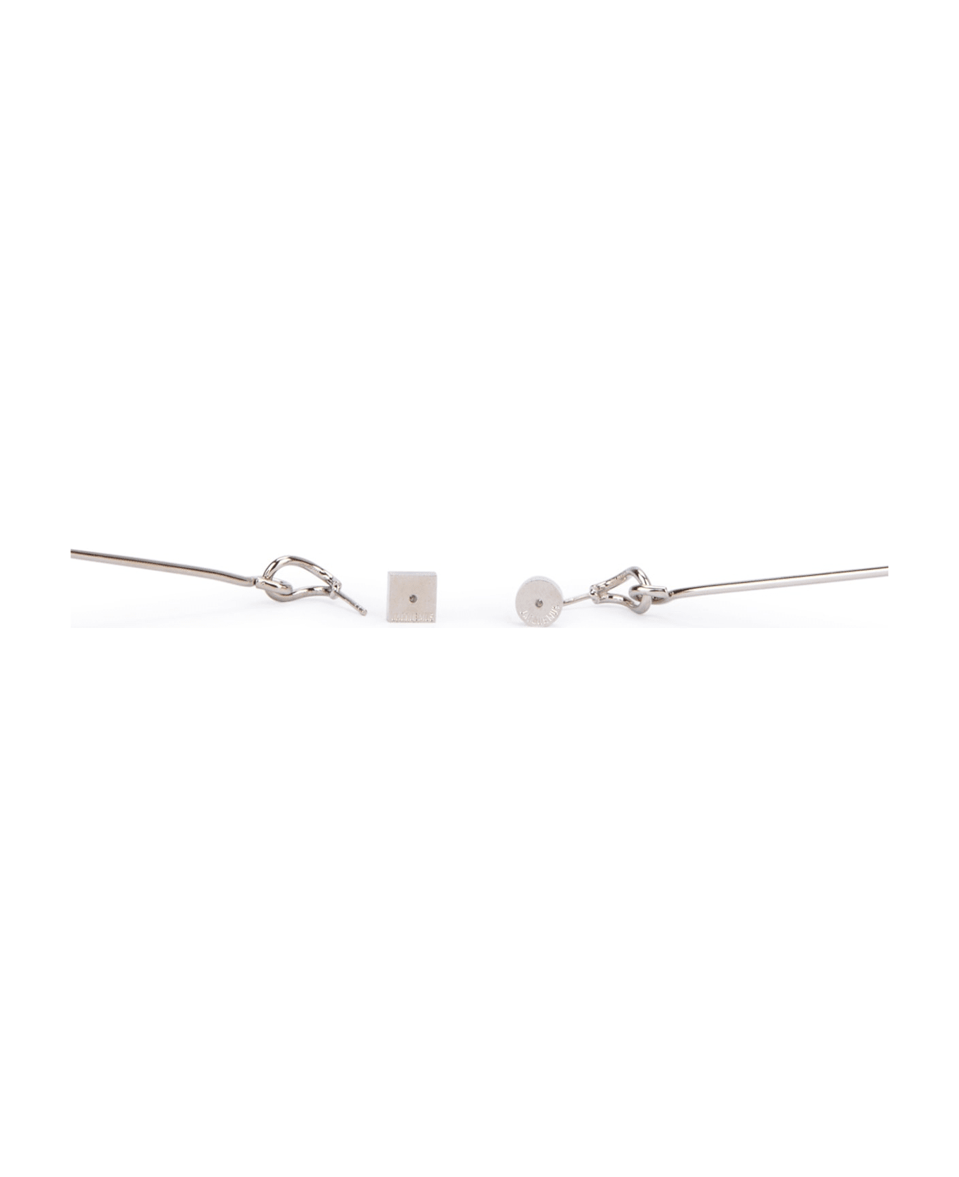 Jacquemus Les Grandes Boucles Nodo - SILVERBROWN