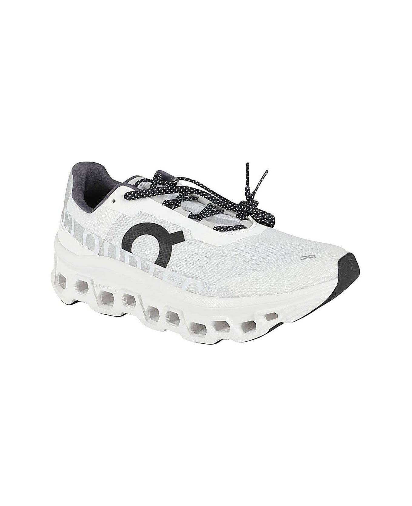 ON Cloudmonster Lace-up Sneakers - White
