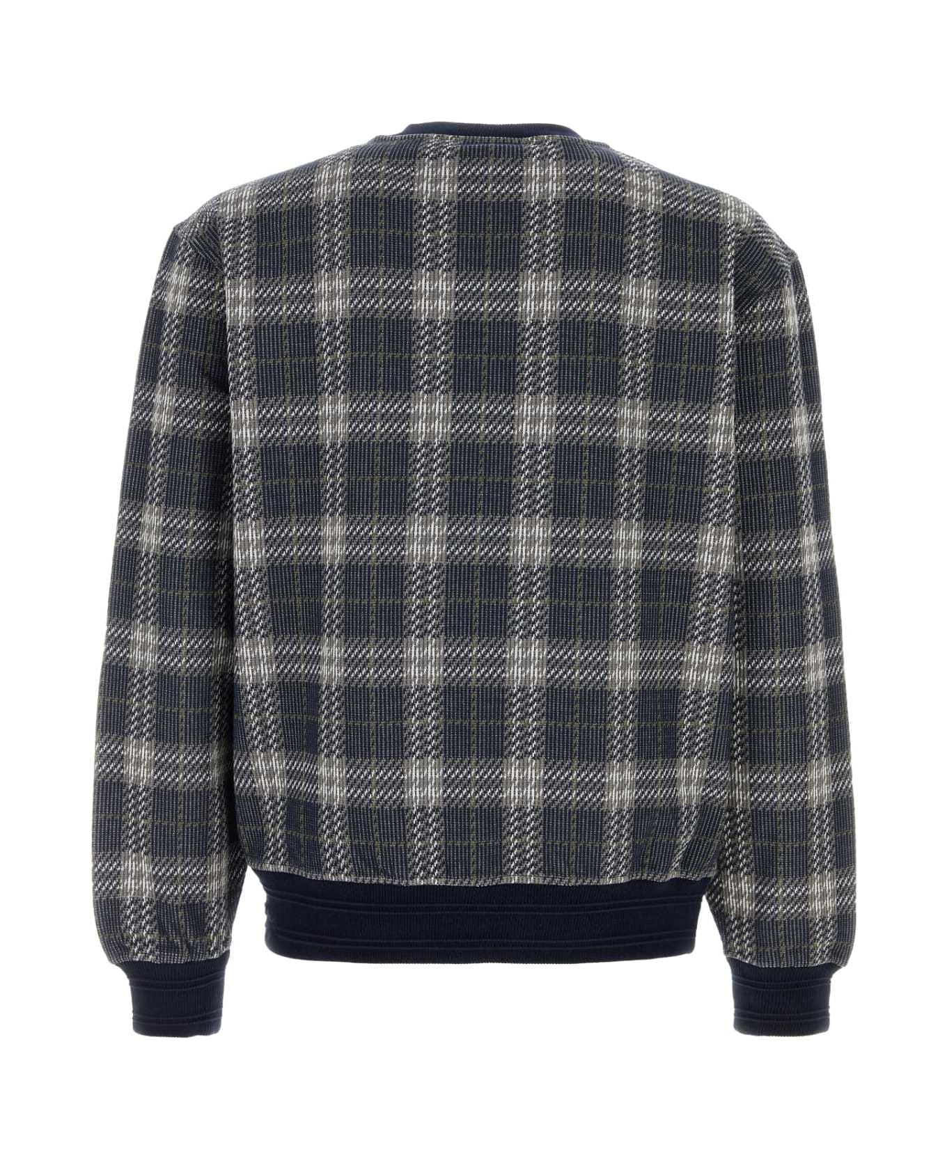 Burberry Embroidered Stretch Cotton Blend Sweatshirt - INDIGOIPCHECK