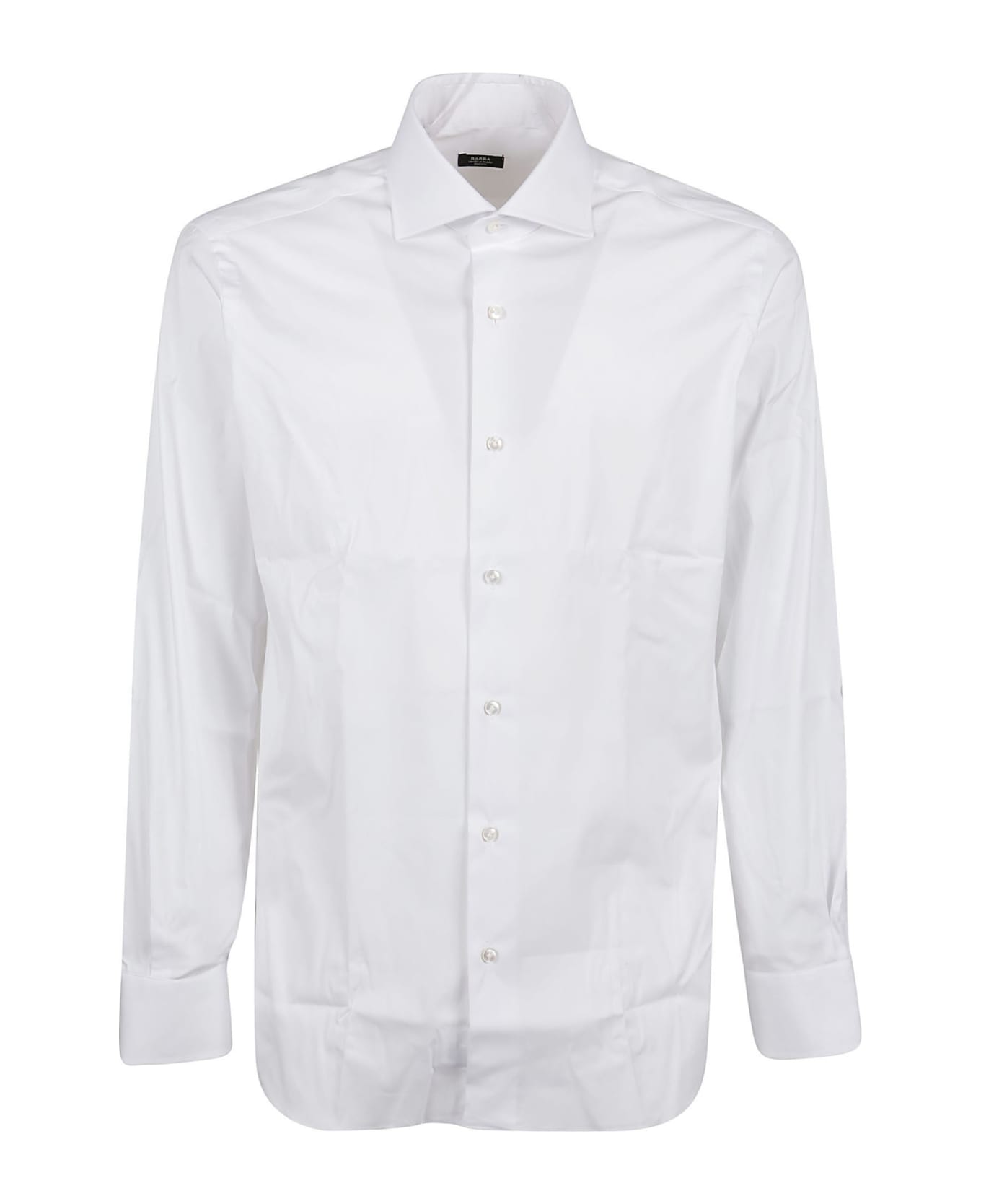 Barba Napoli Neck Shirt - Bianco