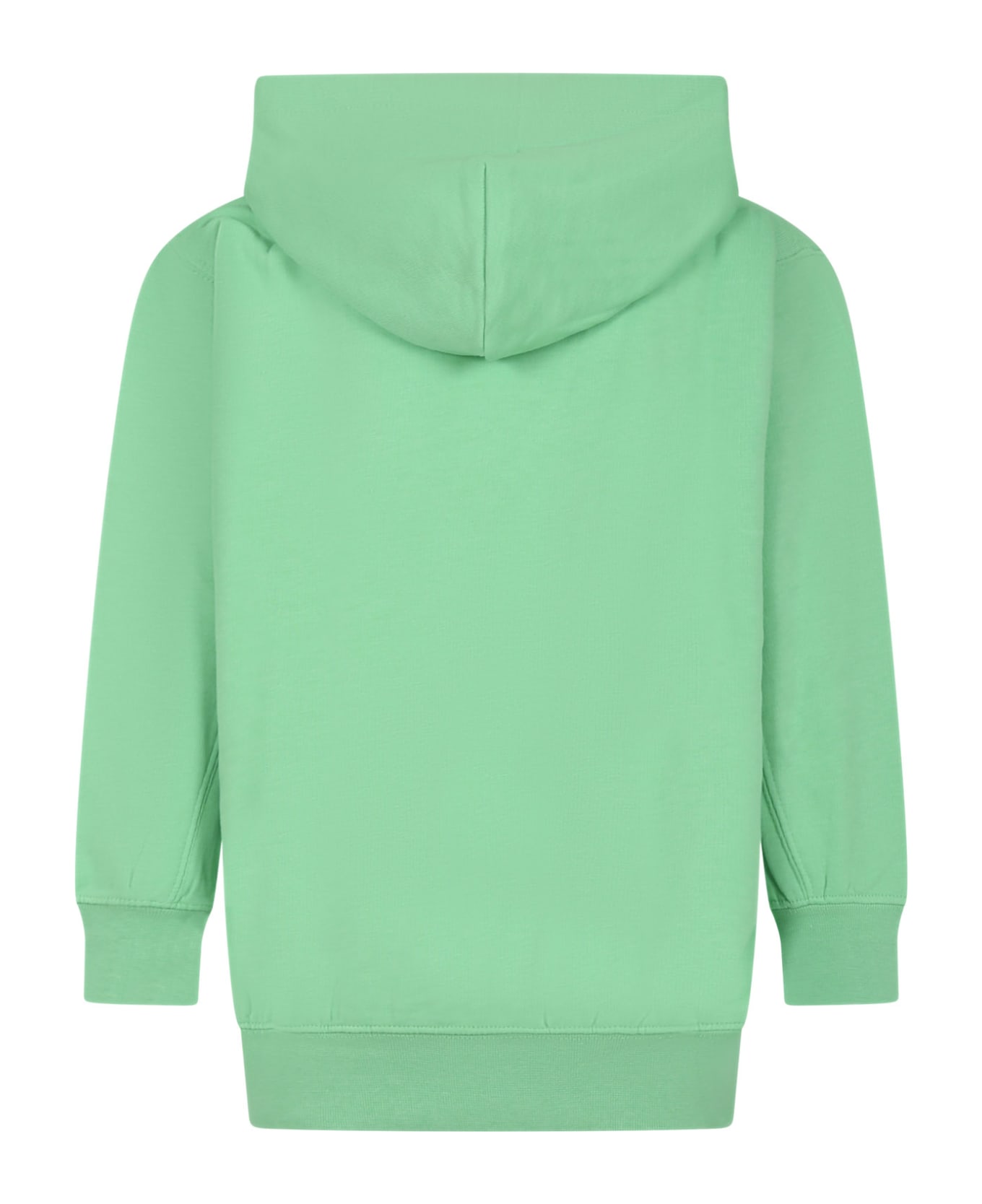 Molo Green Sweatshirt For Boy With Print - Green