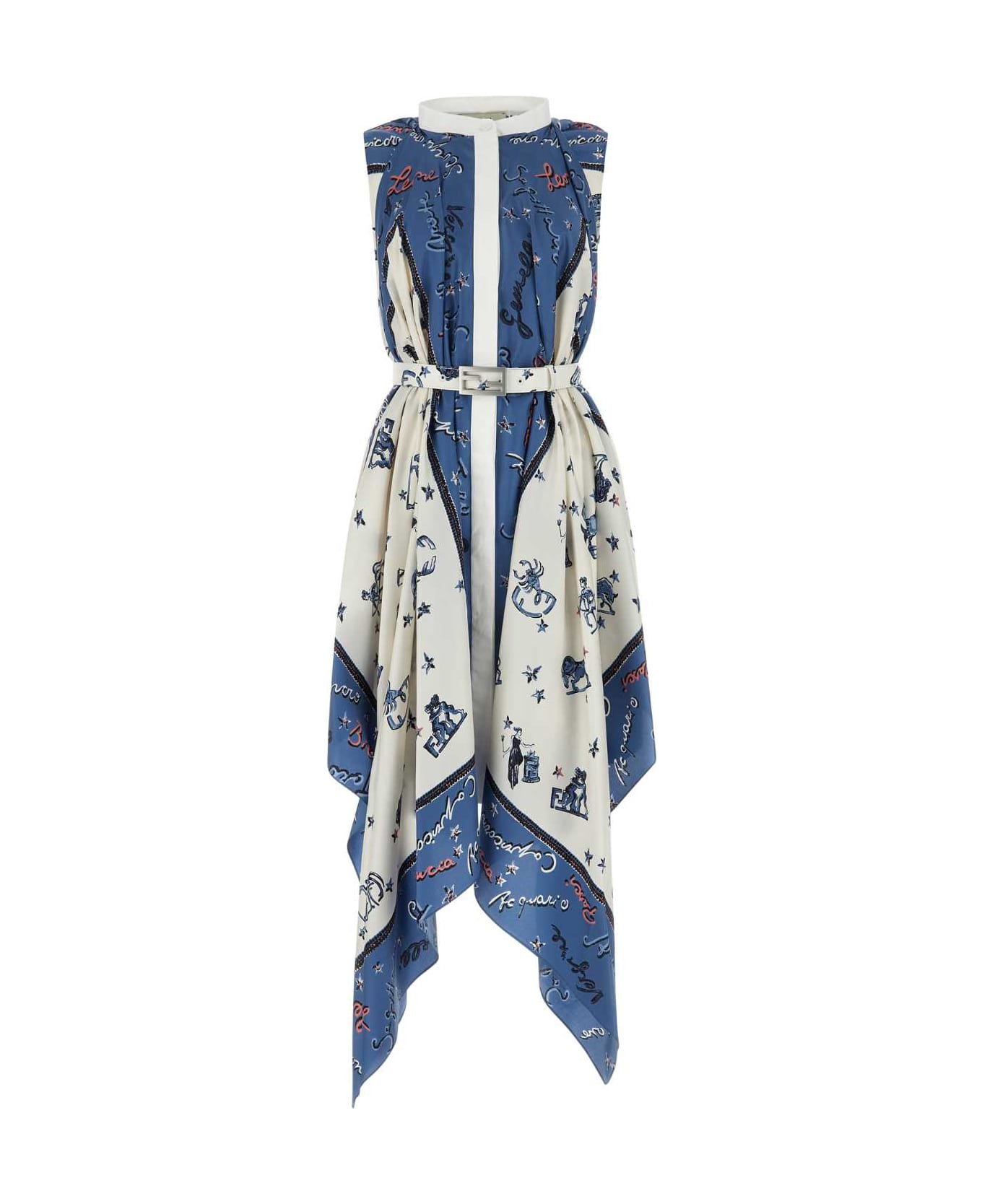 Fendi Printed Satin Dress - PERFECT