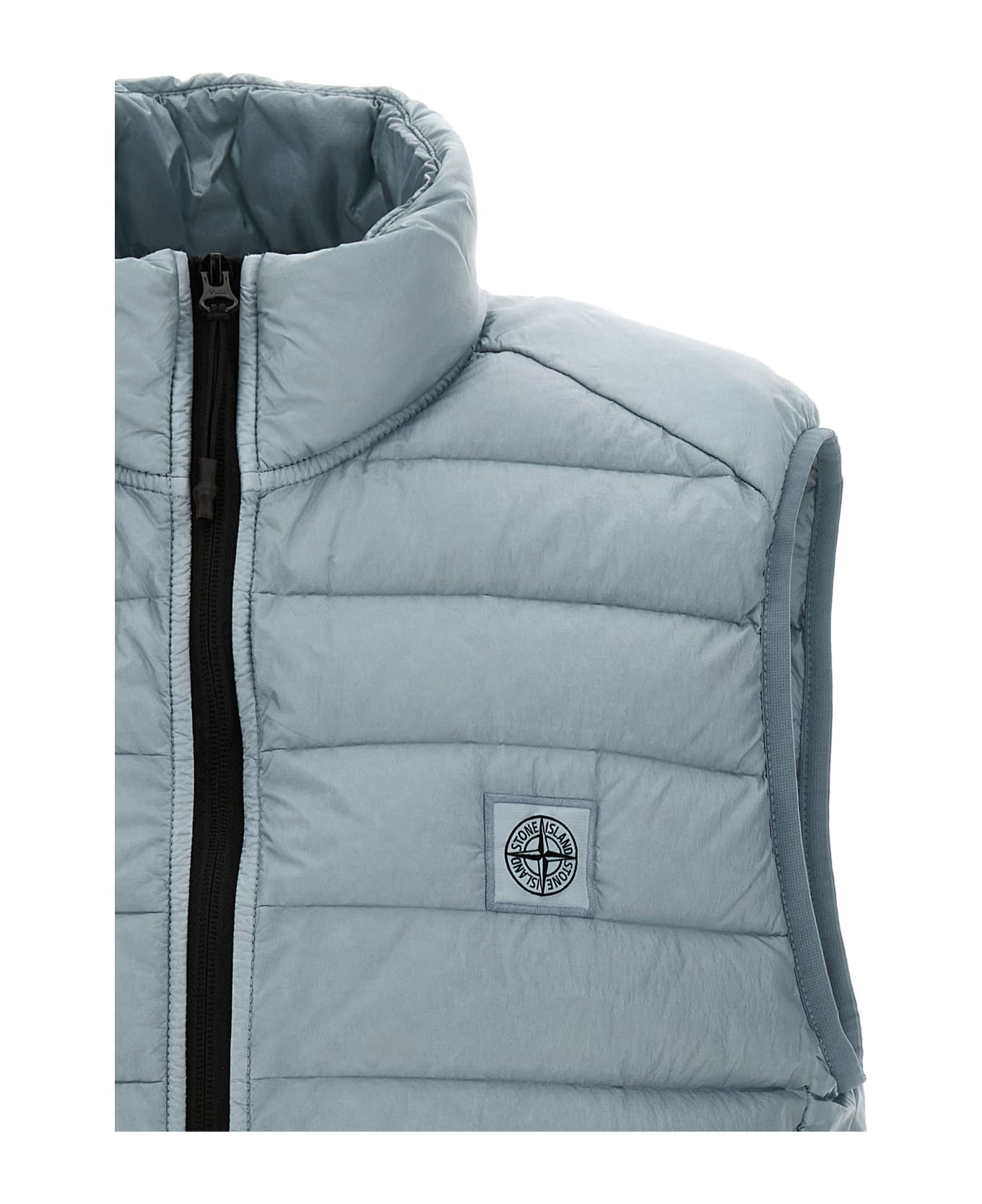 Stone Island Quilted Vest - Light Blue ベスト