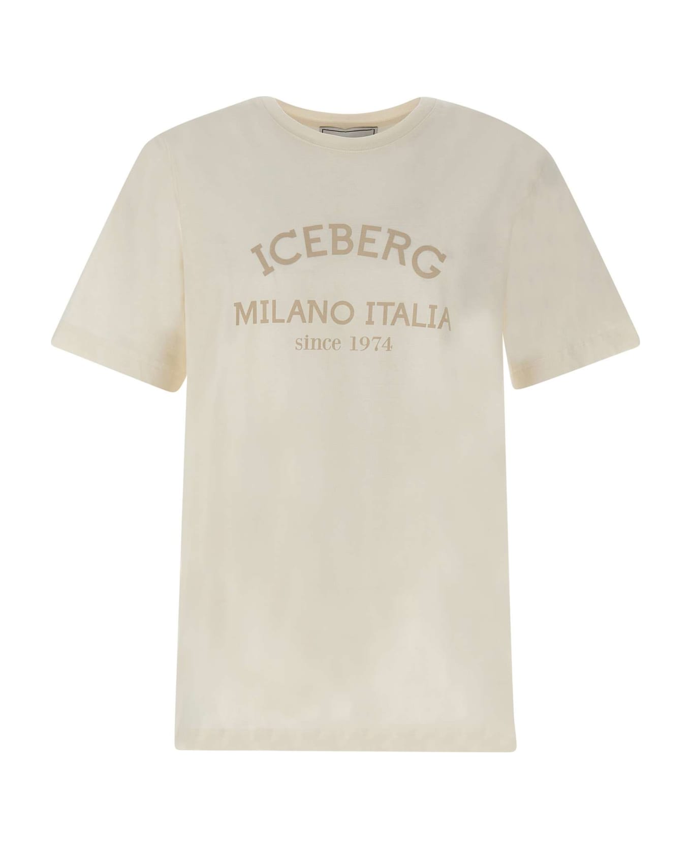 Iceberg Cotton T-shirt - WHITE