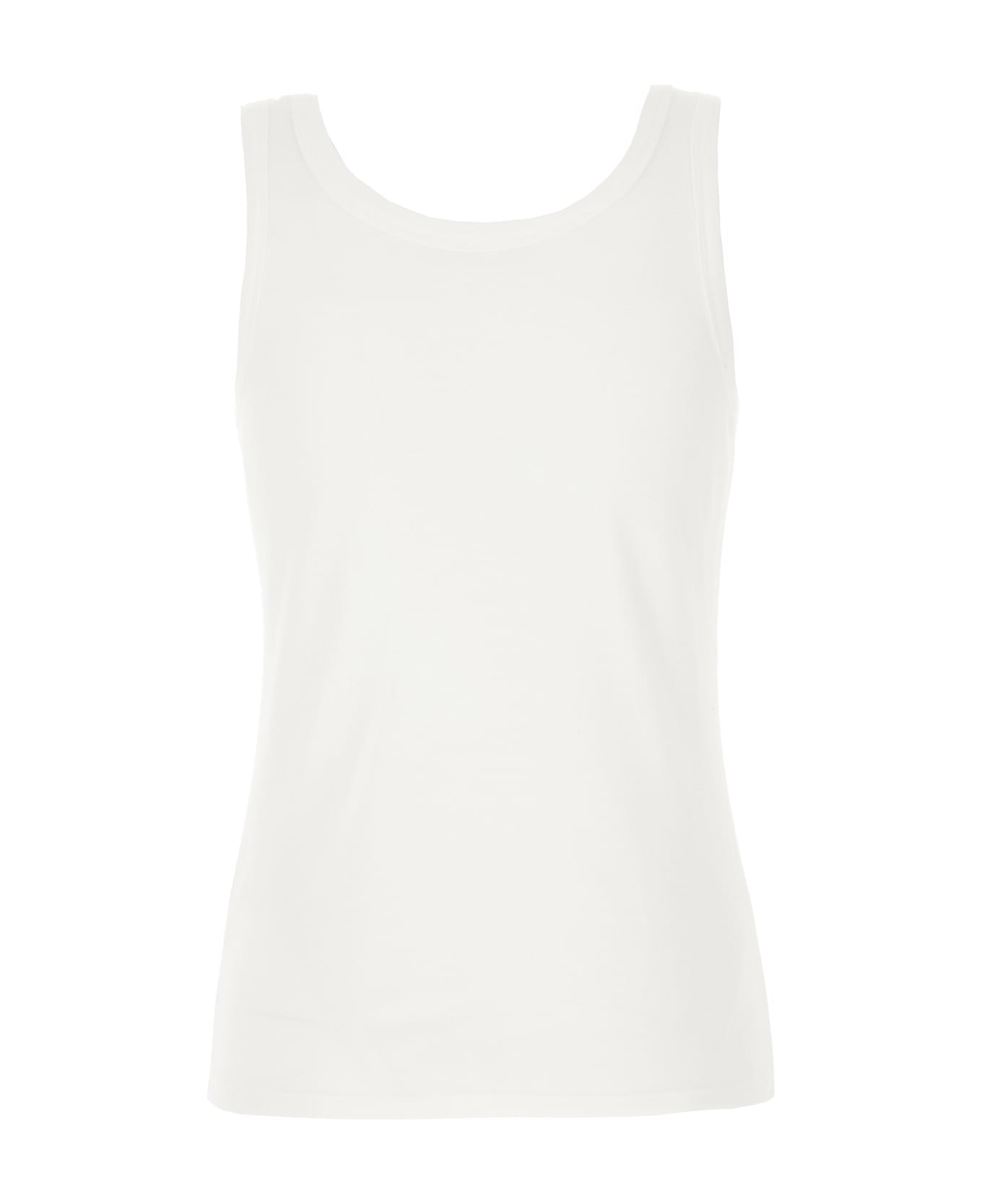 The Row White Cotton Top - WHITE