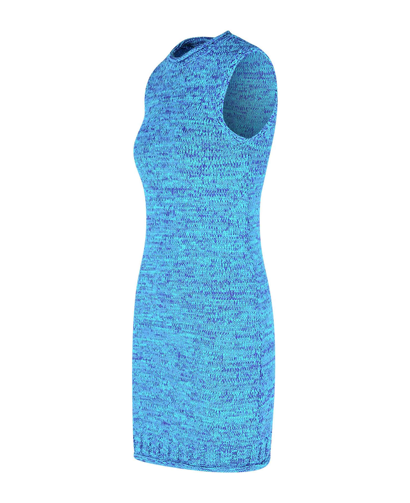 J.W. Anderson 
space Dye
 Cotton Blend Dress - AQUA