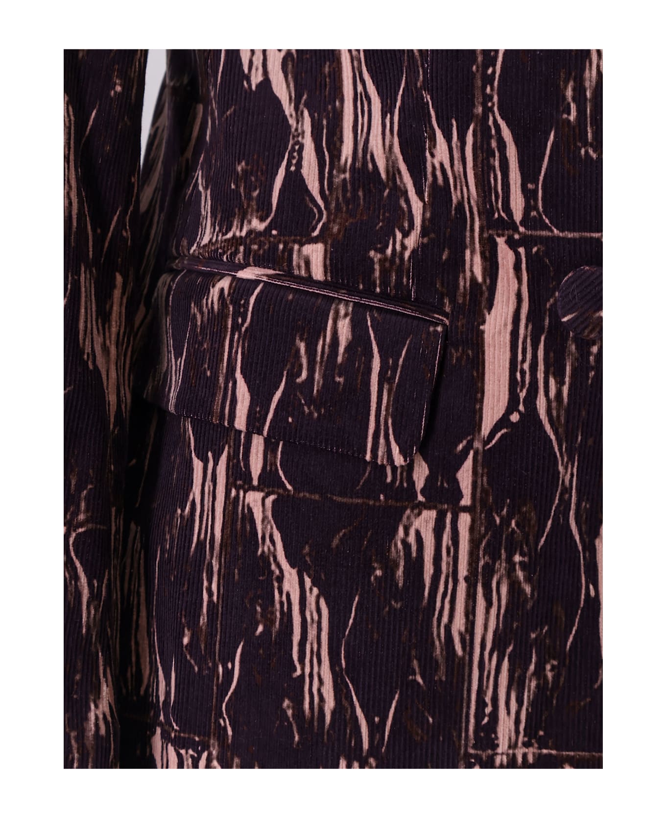 Dries Van Noten Beaura Corduroy Blazer - Purple