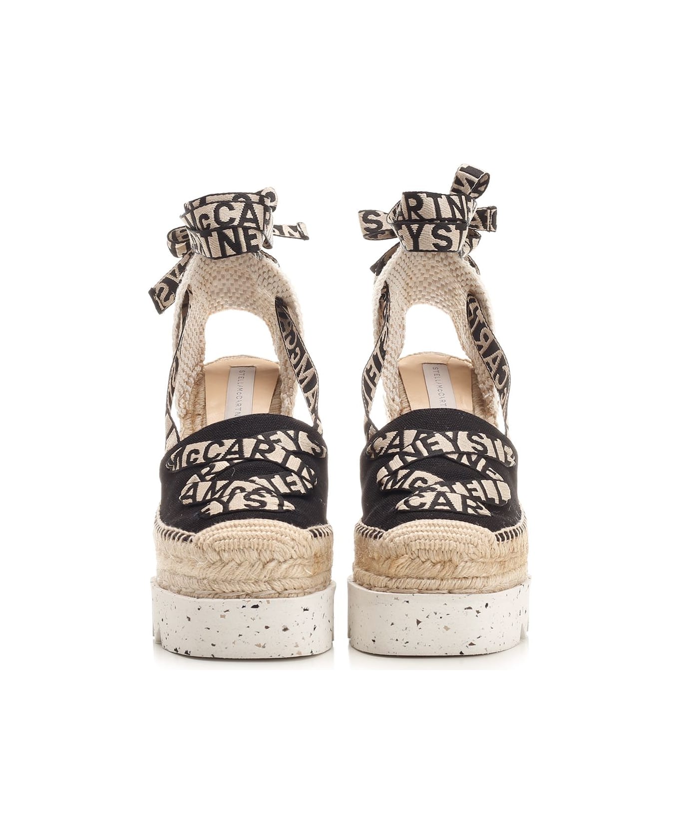 Stella McCartney 'gaia' Wedge Sandals - Black