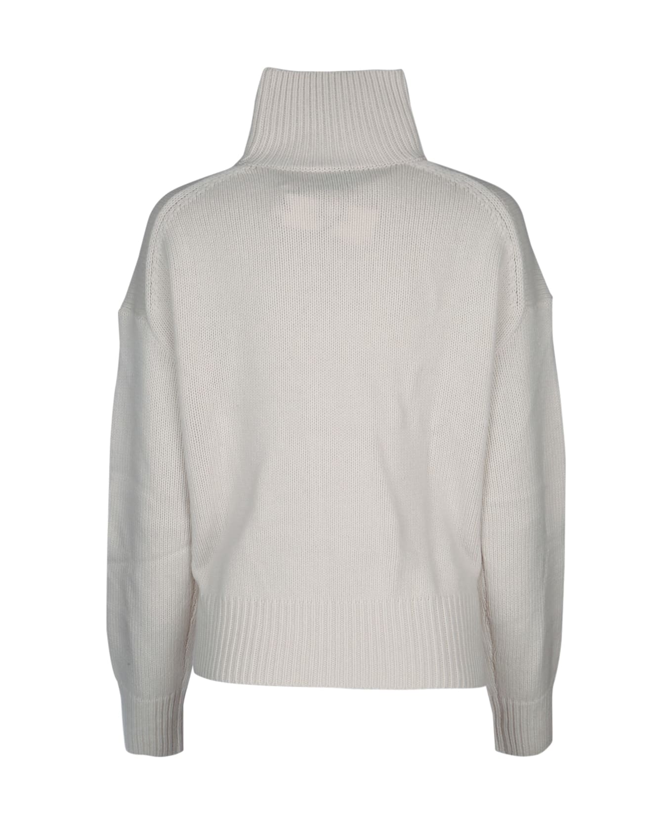 Calvin Klein Cashmere Blend High-neck Sweater - EGRET