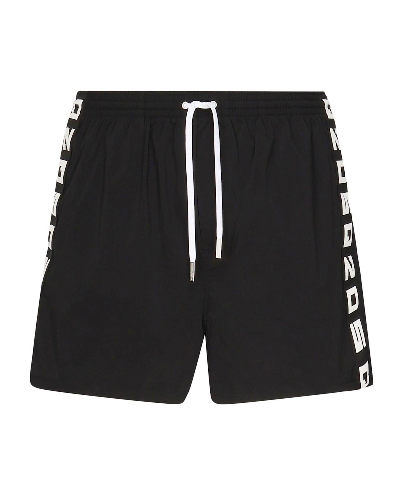Dsquared2 Midi Boxer With Logo - Black
