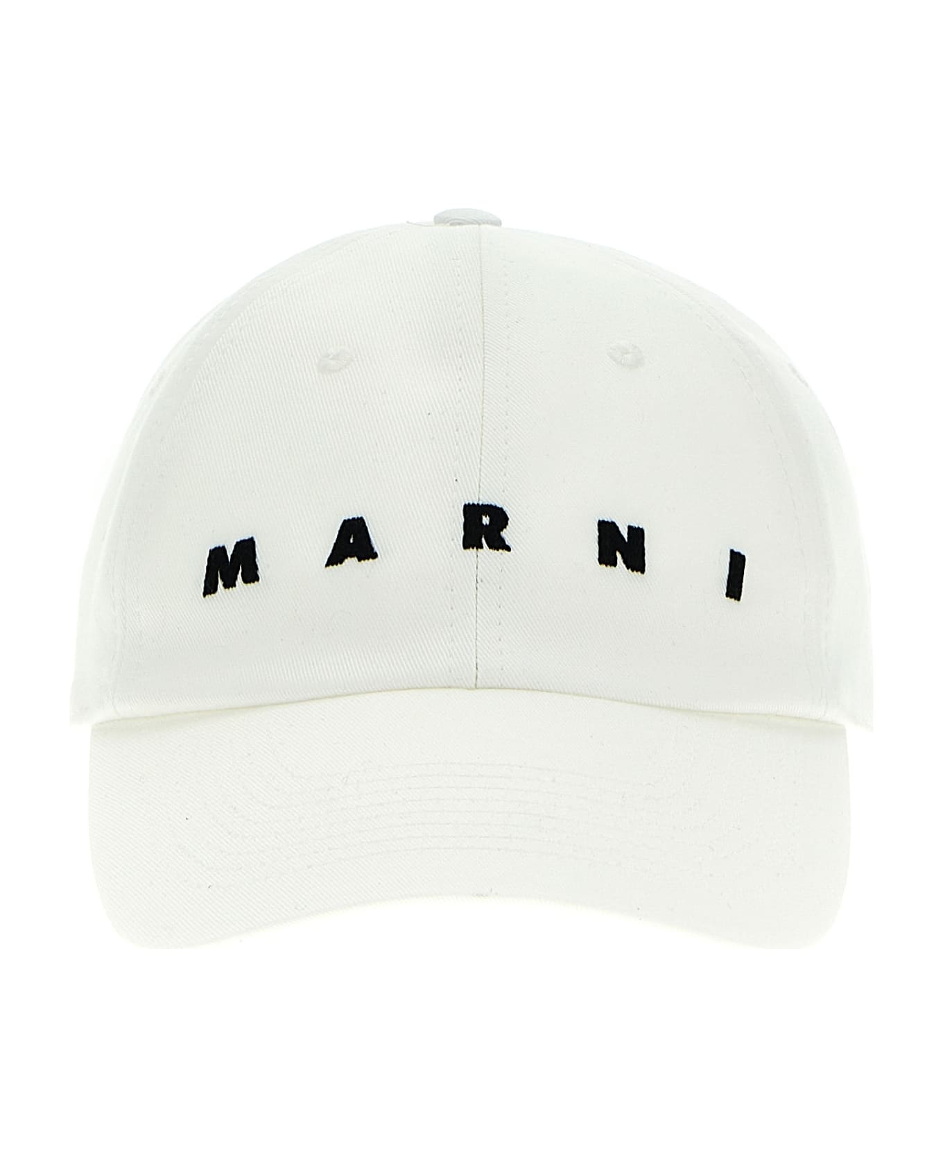 Marni Logo Embroidery Cap - White 帽子
