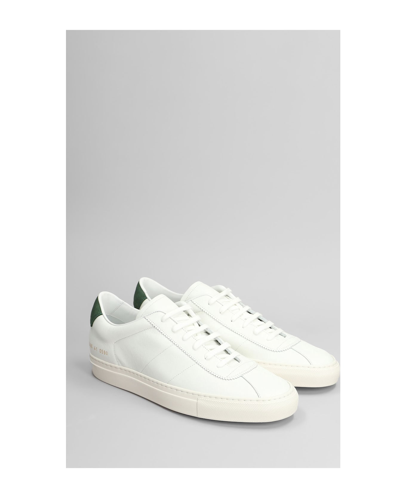 Common Projects Tennis Classic Sneakers In White Leather - white