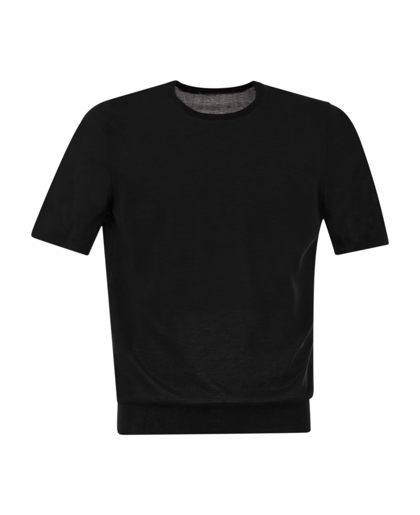 Tagliatore T-shirt In Cotton Fabric - Black