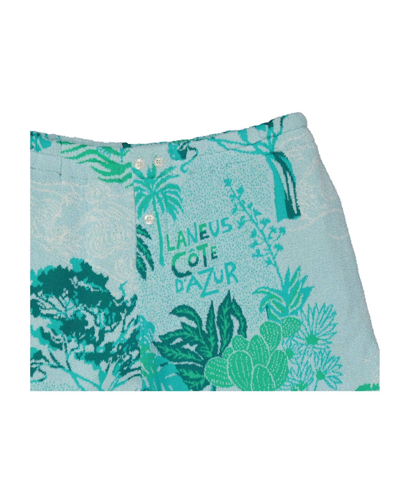 Laneus Côte D
azur Cotton Shorts - Green