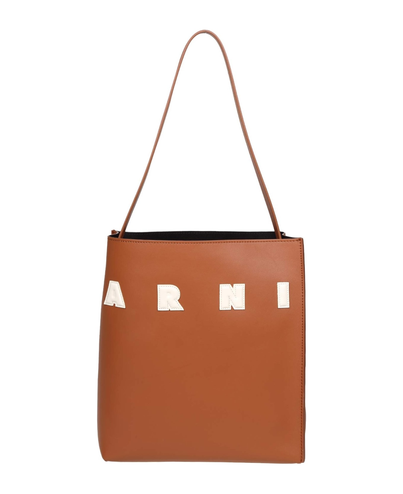Marni Museo Hobo Bag In Tan Color Leather - Leather