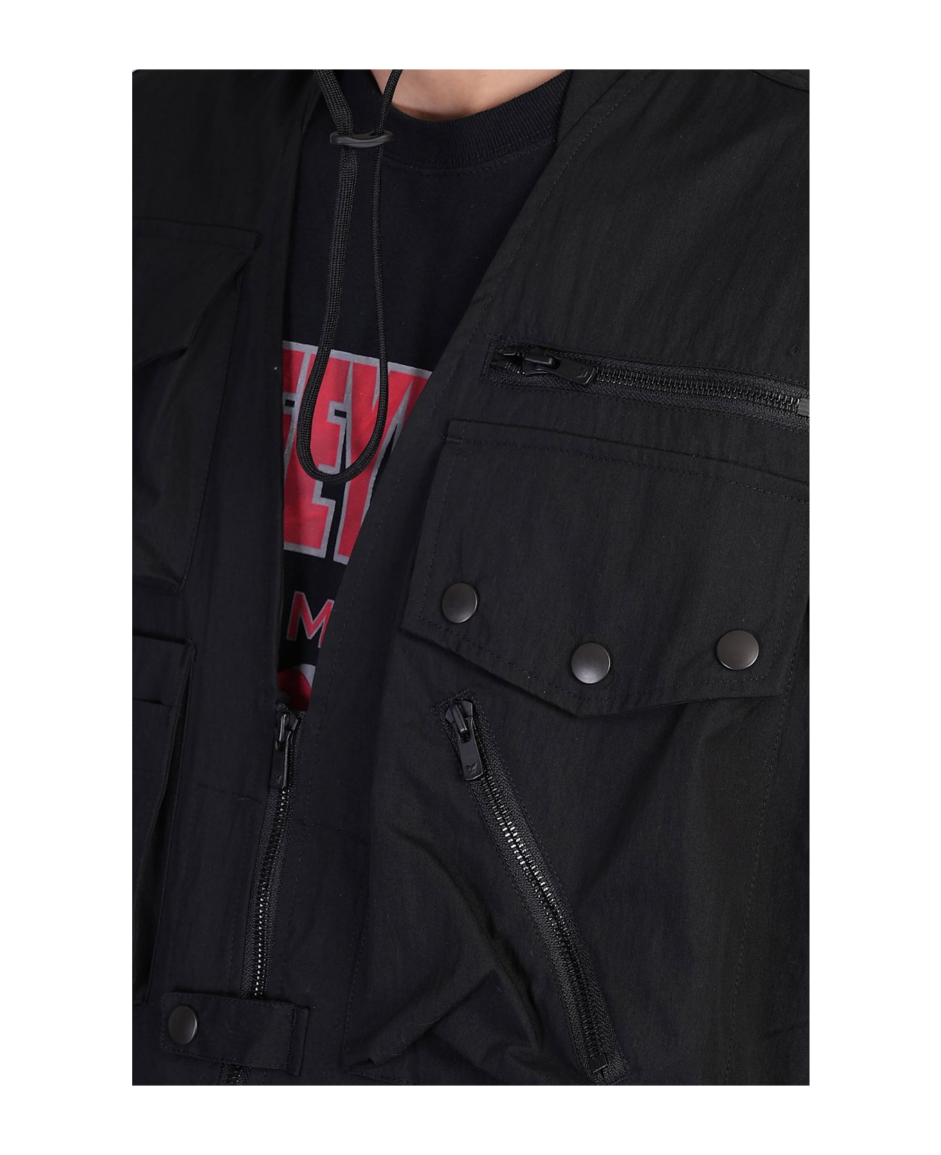 Needles Vest In Black Cotton - black