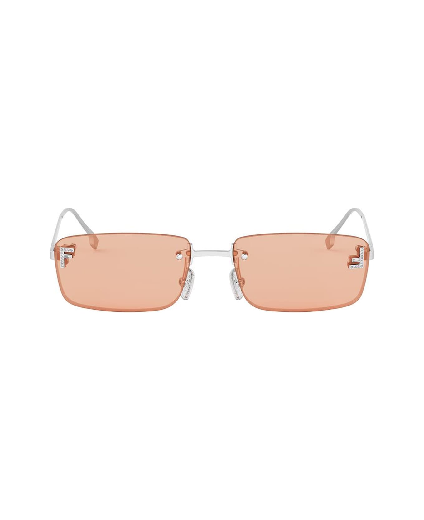 Fendi Eyewear Fendi Fe4172us Fendi First Crystal 16j Argento Sunglasses - Argento