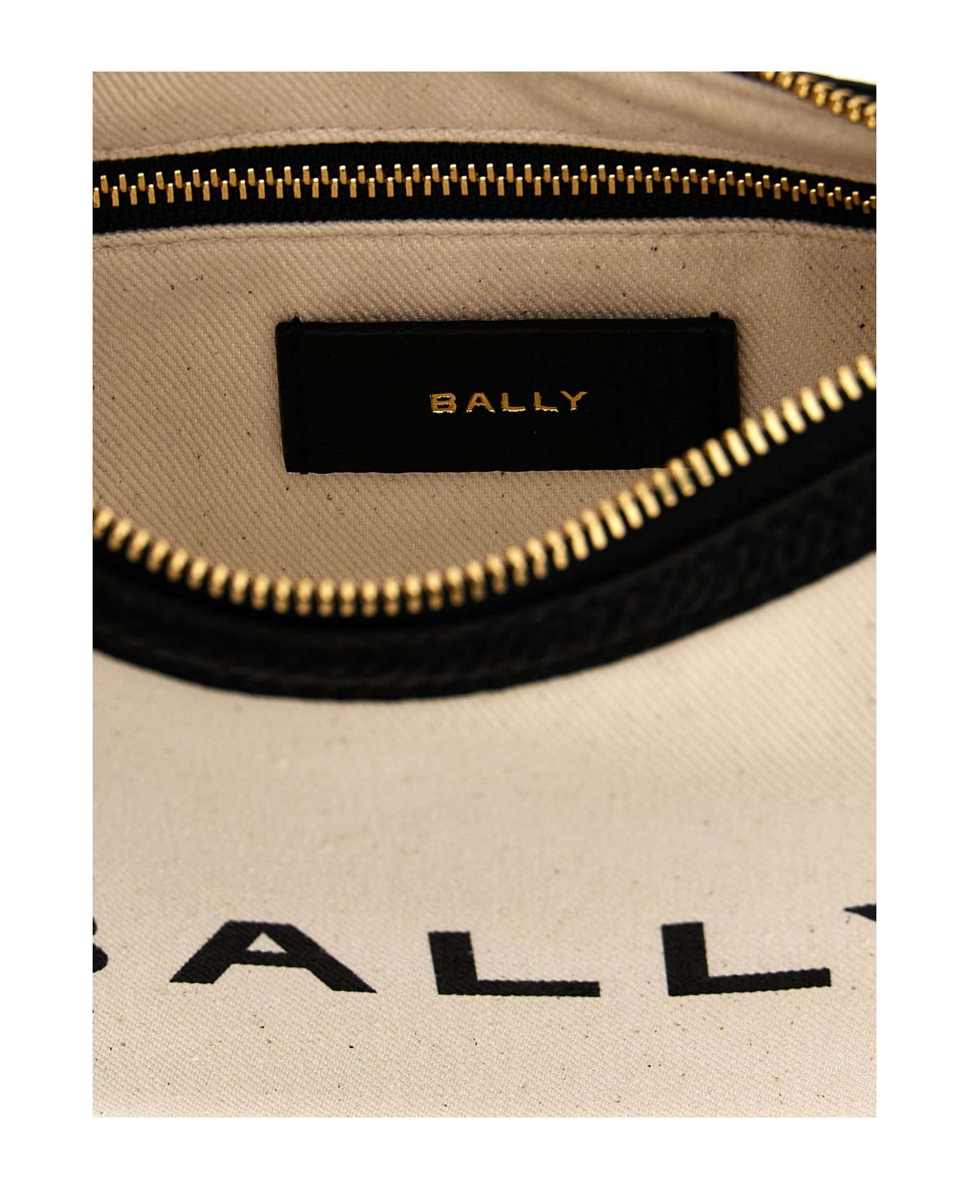 Bally 'bar Ellipse' Crossbody Bag - White/Black