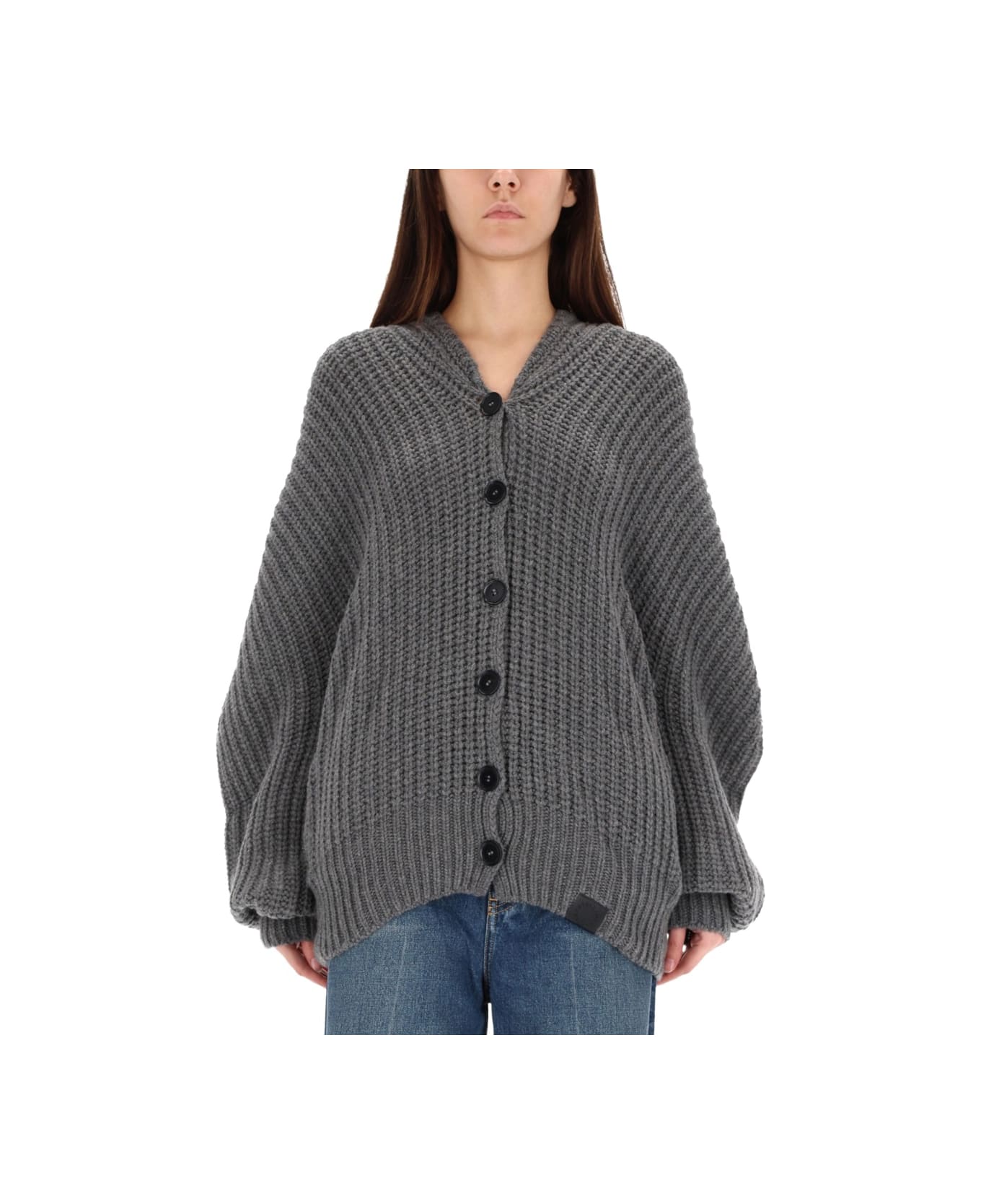 Stella McCartney Ribbed Cardigan - GREY