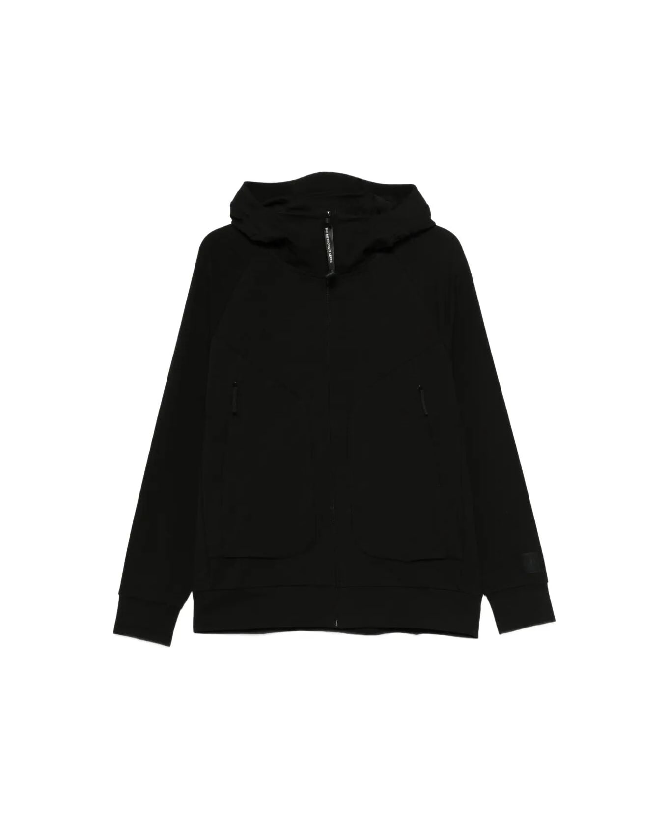 C.P. Company Sweatshirts Hooded Open - Black