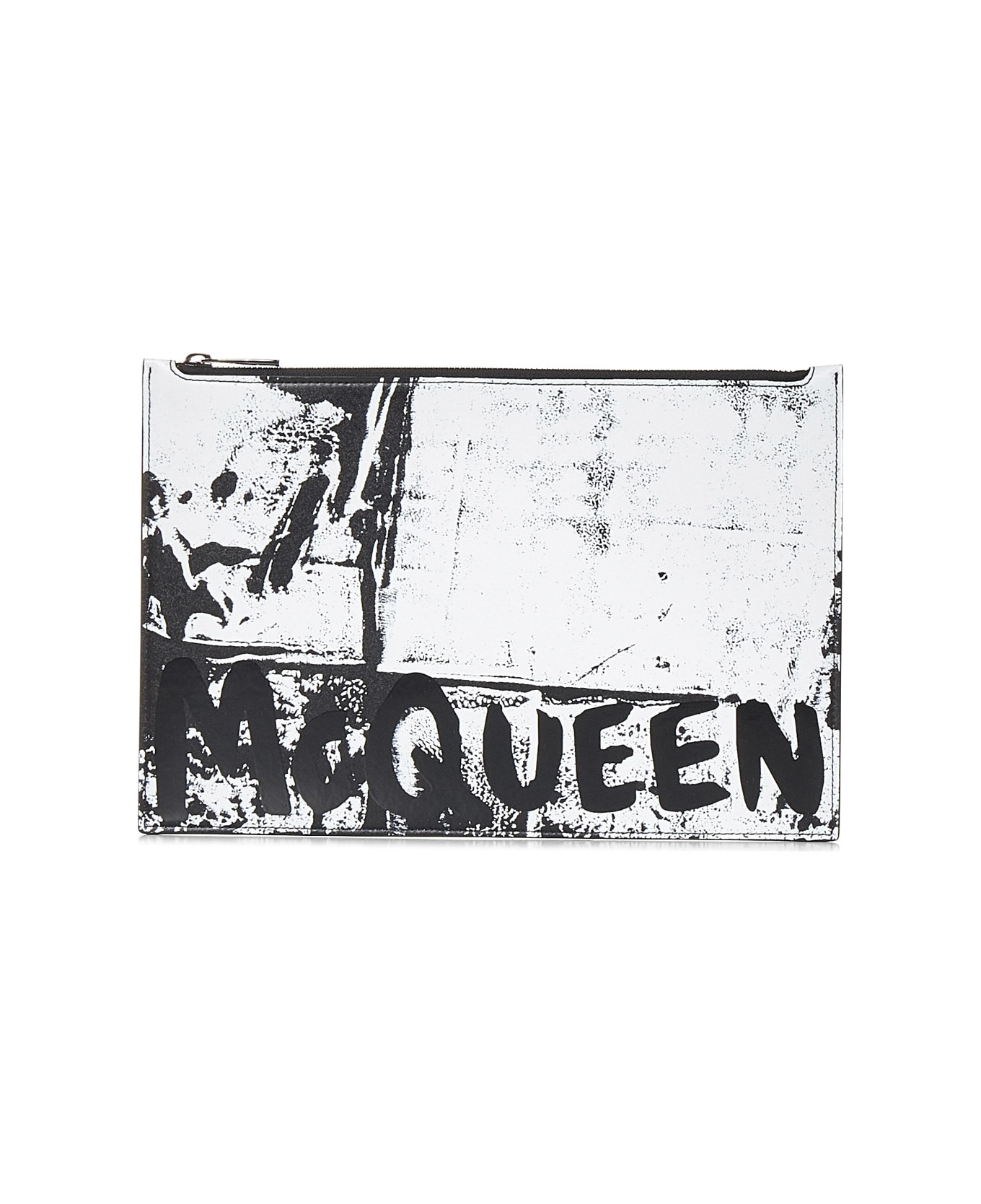 Alexander McQueen Mcqueen Graffiti Clutch - Black