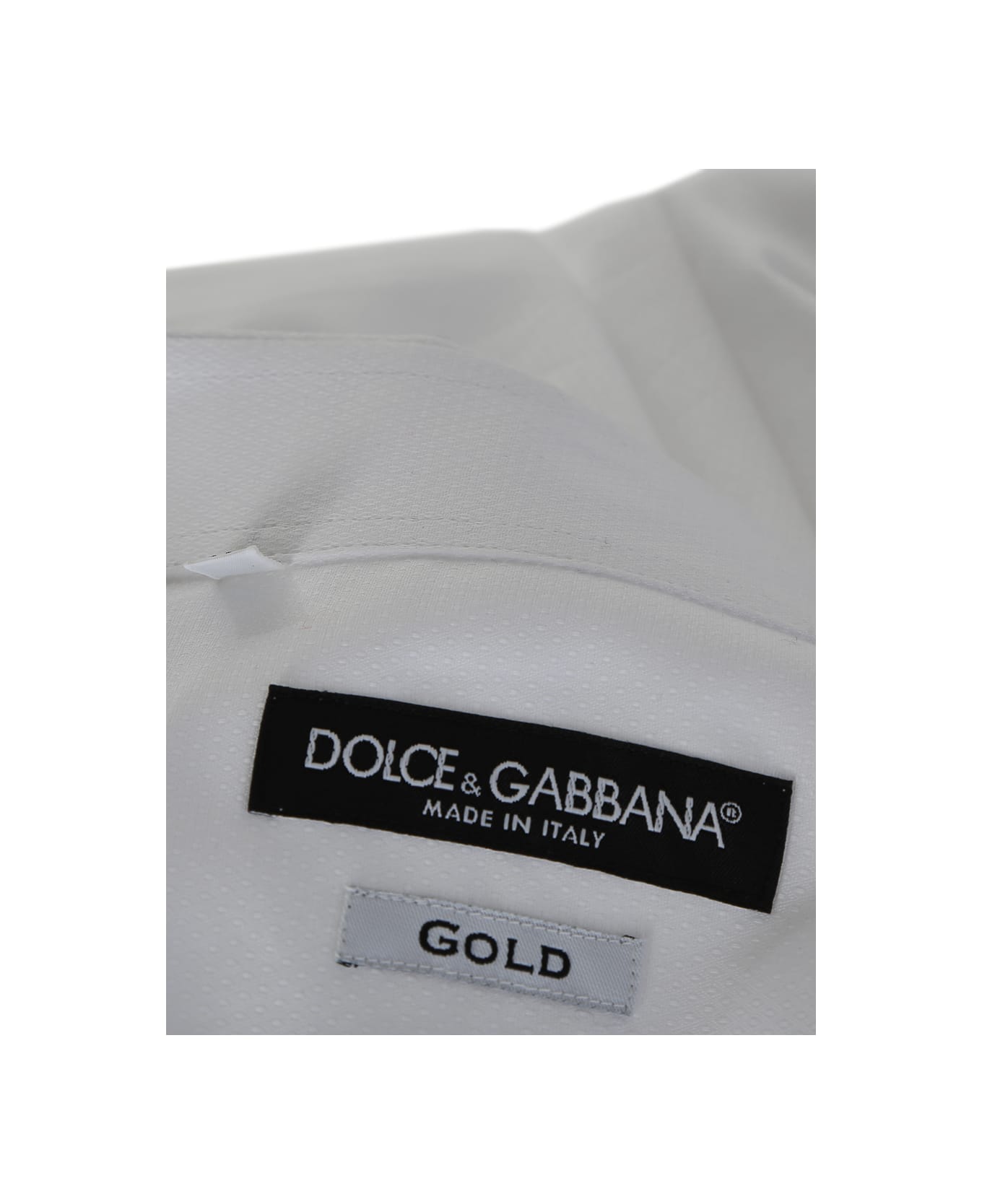 Dolce & Gabbana Textured Cotton Shirt - White
