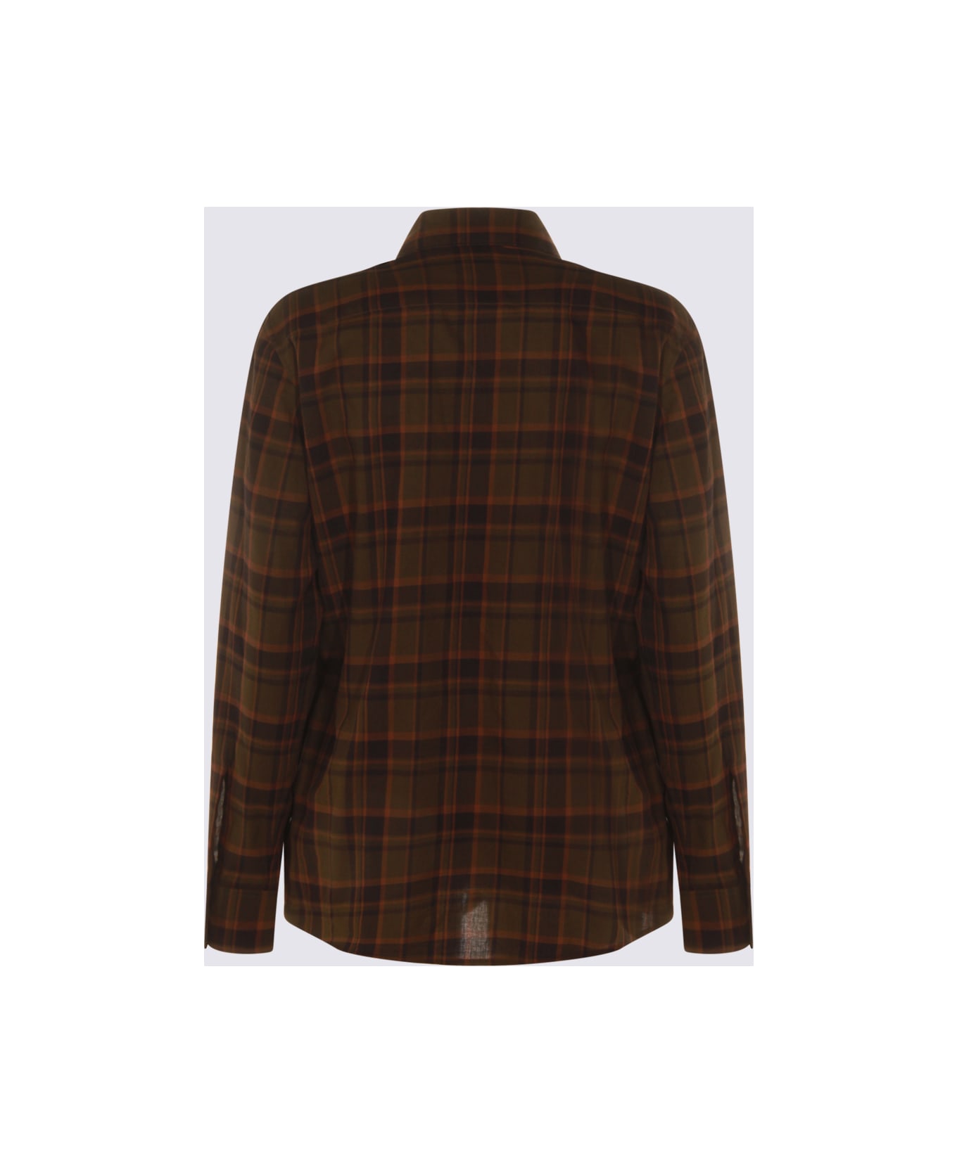 Saint Laurent Brown Cotton Skirt