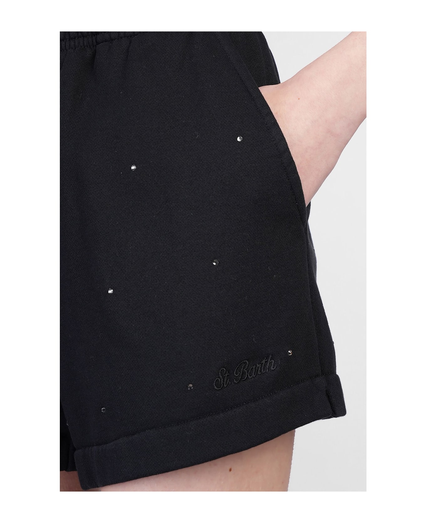 MC2 Saint Barth Cate Shorts In Black Cotton - black