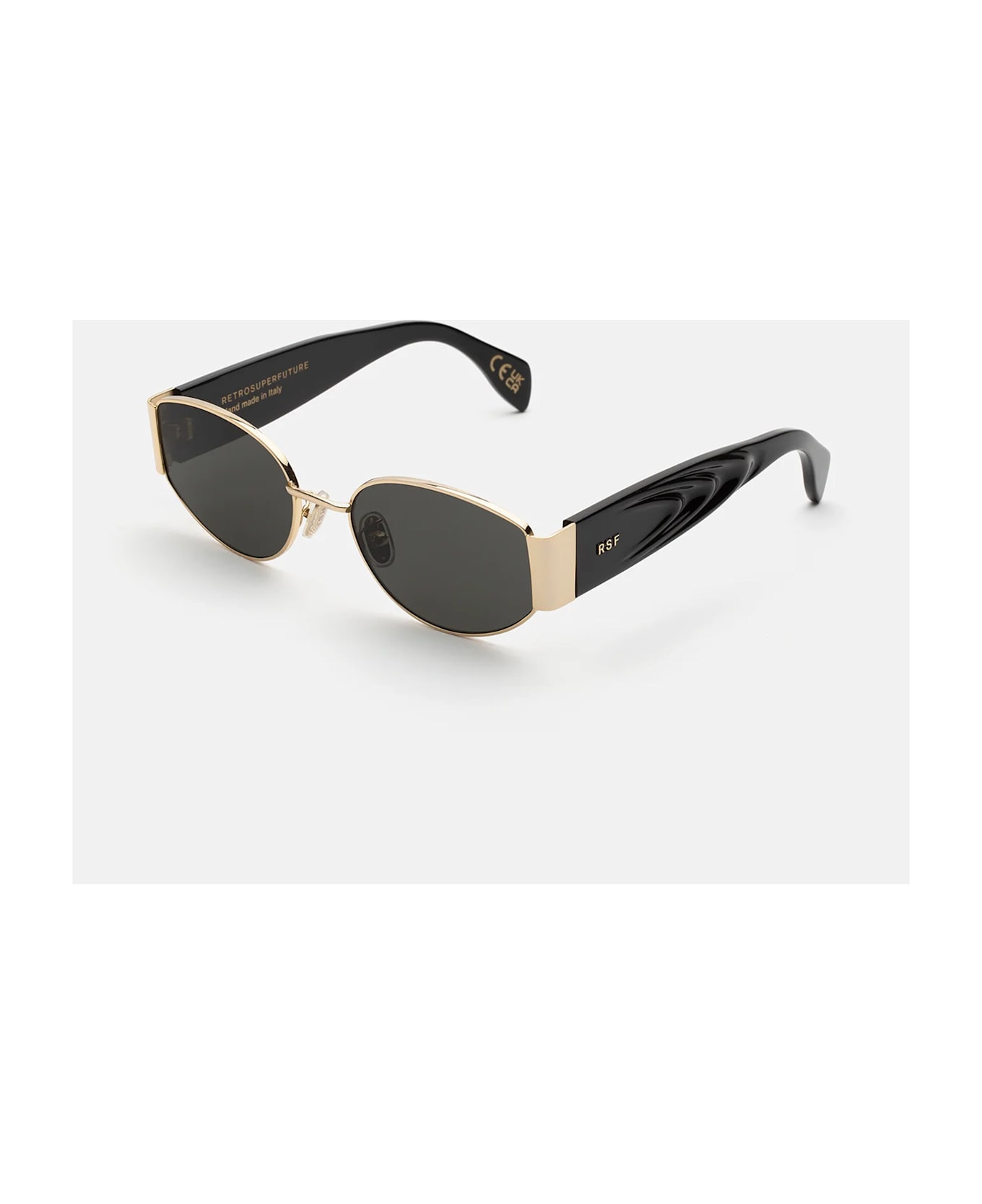 RETROSUPERFUTURE X Black Black Gold Sunglasses - Nero
