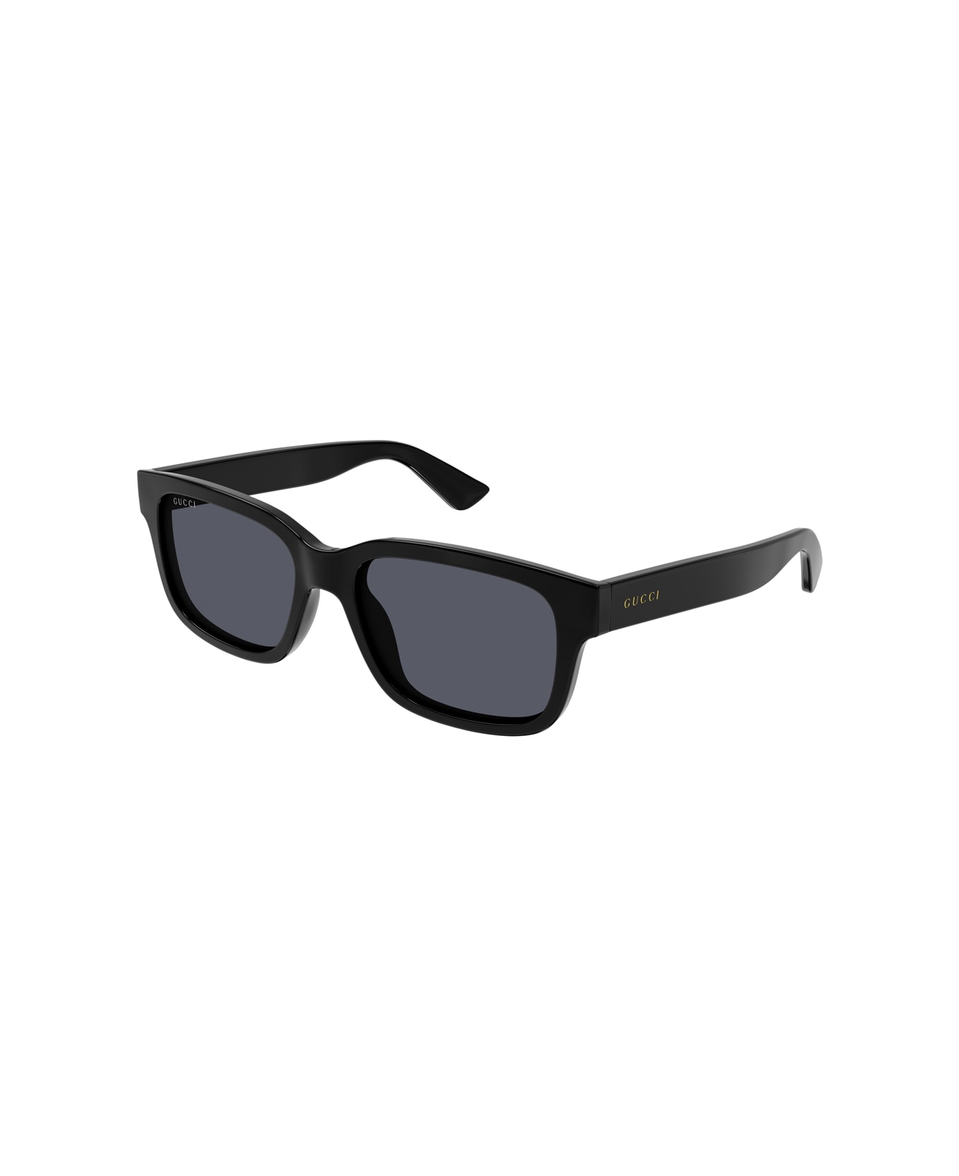 Gucci Eyewear Gg1583s Linea Lettering 001 Black Grey Sunglasses - Nero