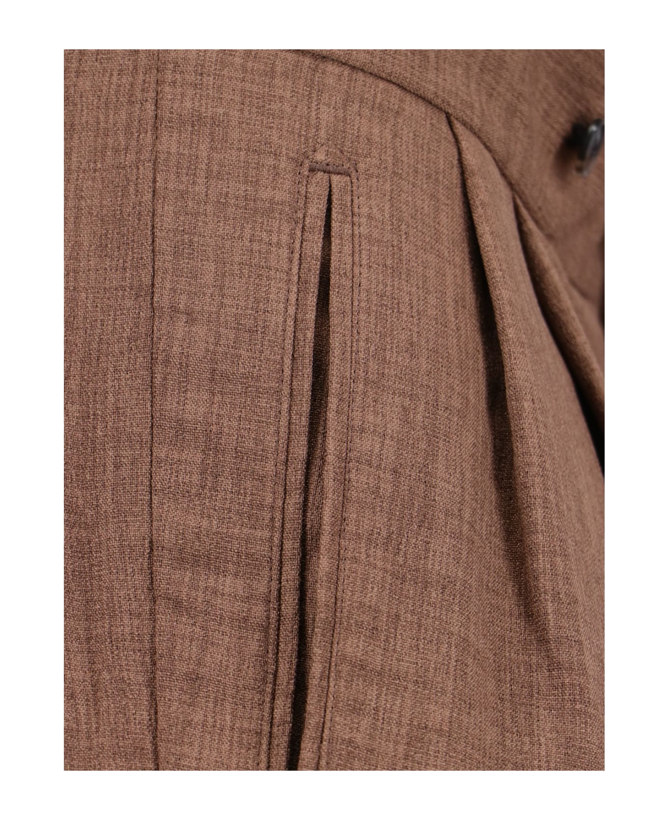 Needles Wide Tailored Trousers - Brown