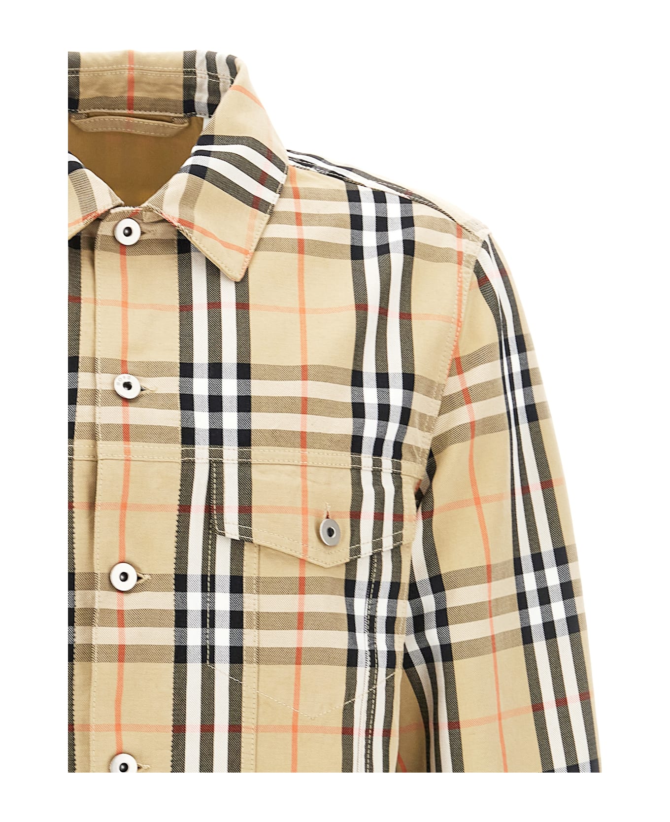 Burberry Check Jacket - Beige