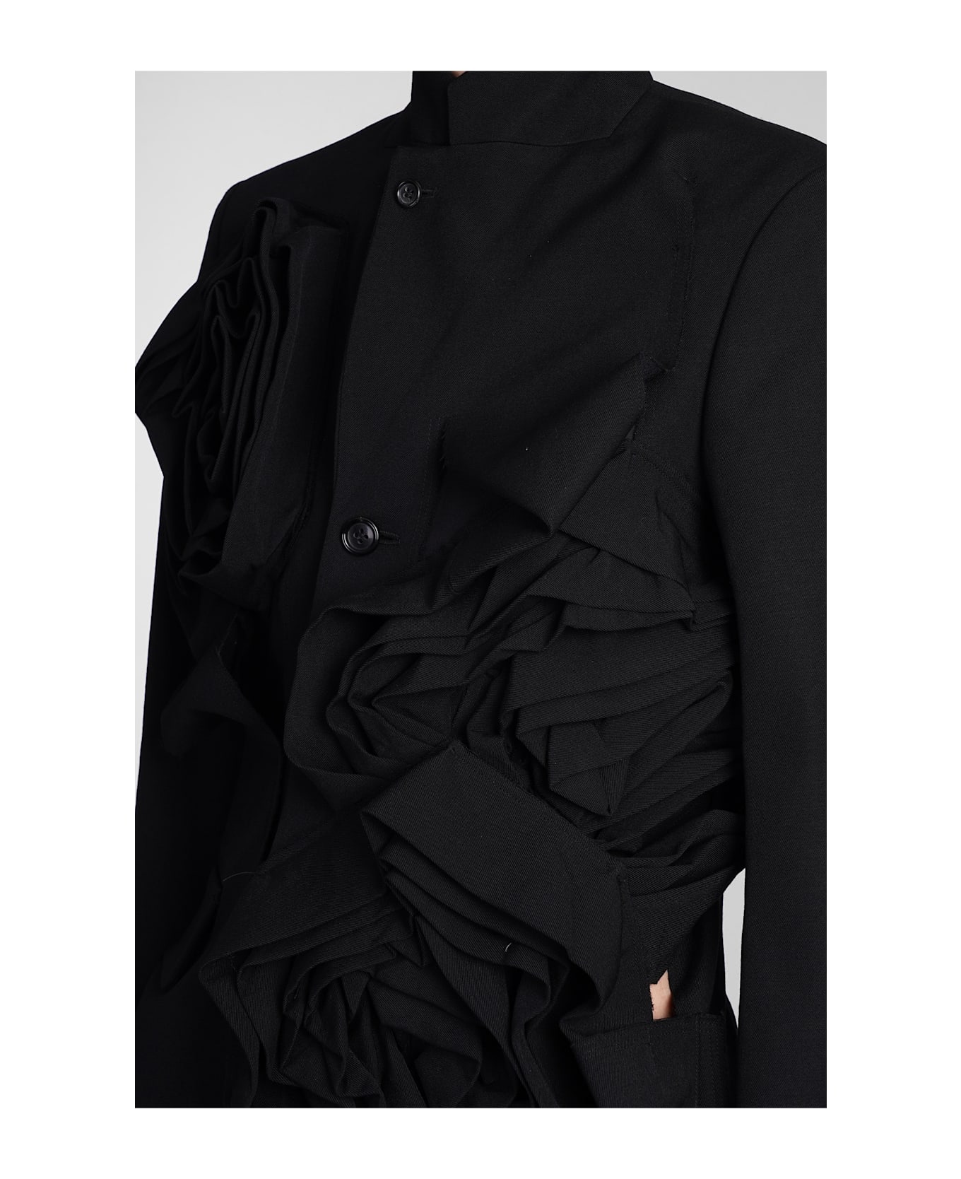 Comme des Garçons Blazer In Black Wool - black