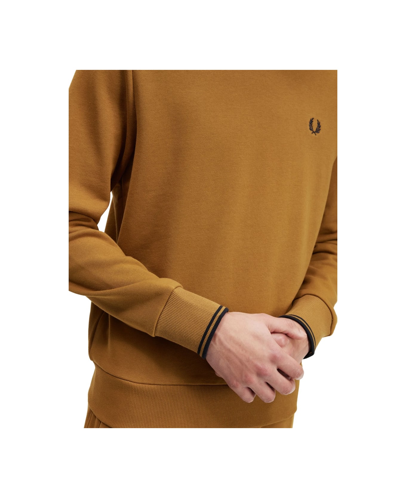 Fred Perry Sweatshirt With Logo - BROWN フリース