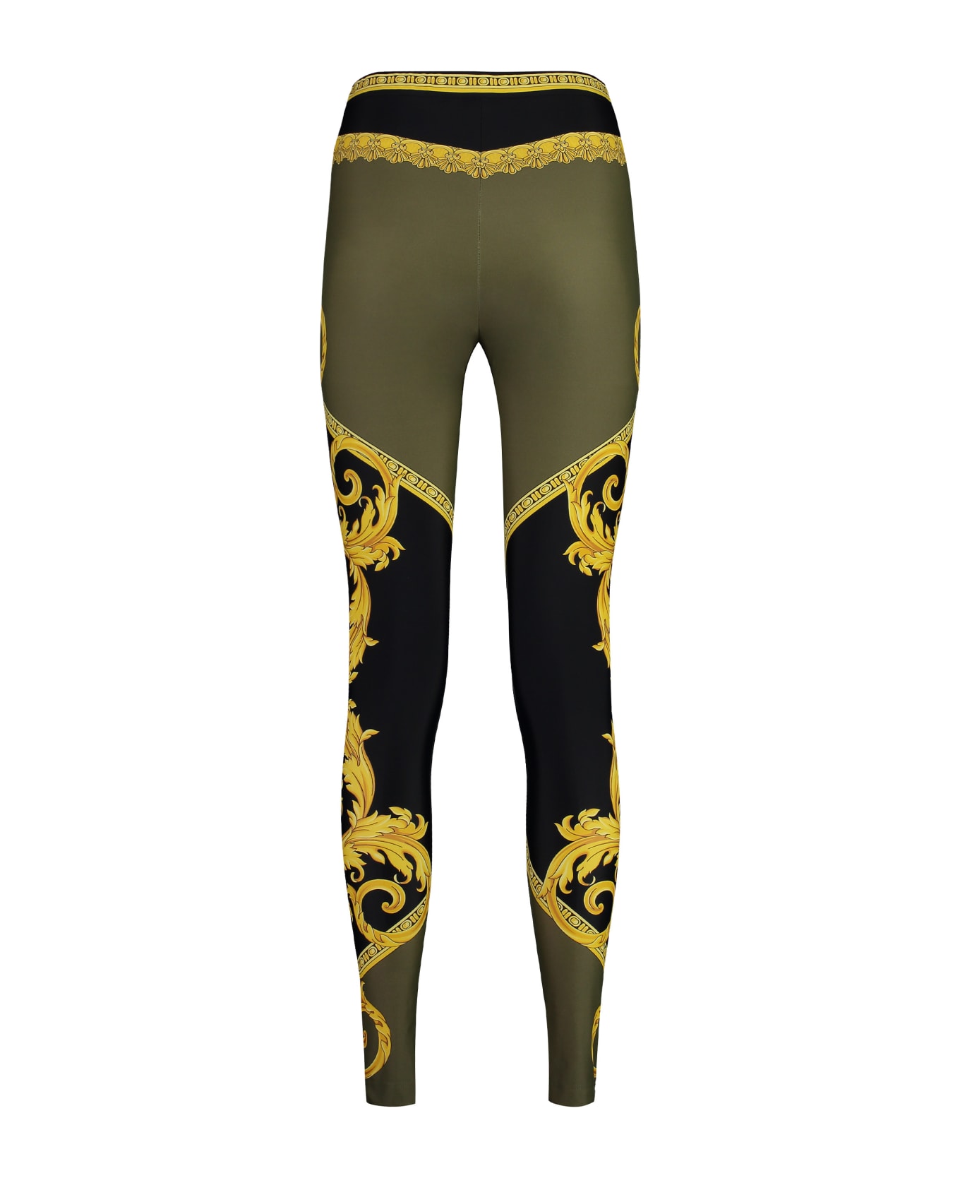 Versace Printed Leggings - green